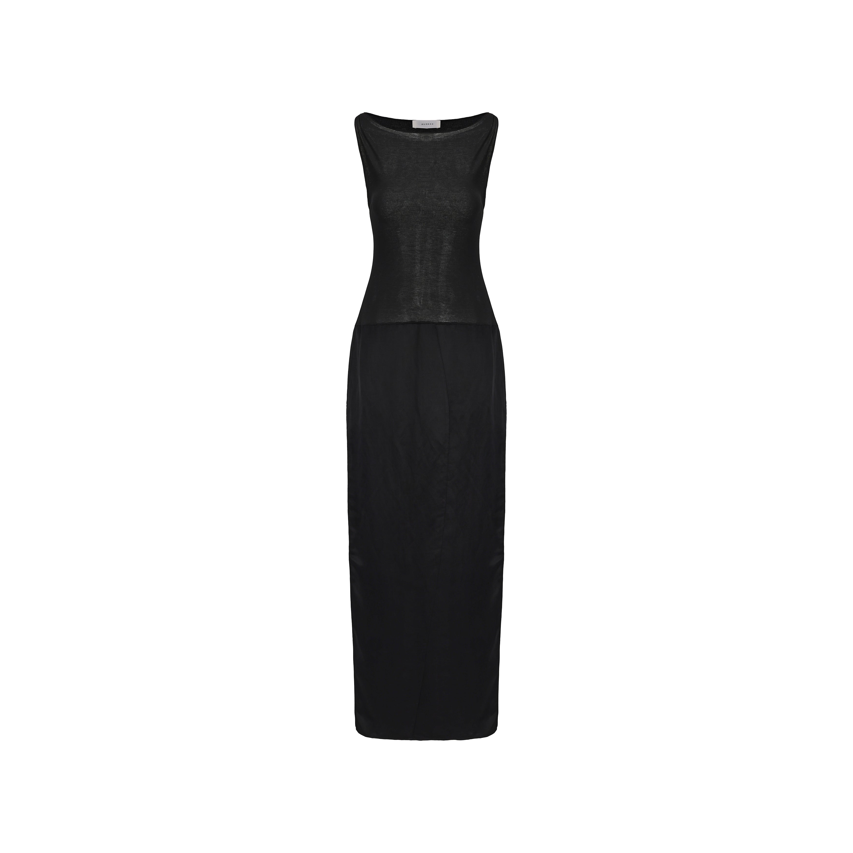 PRESS26 - CHARCOAL TAVI DRESS