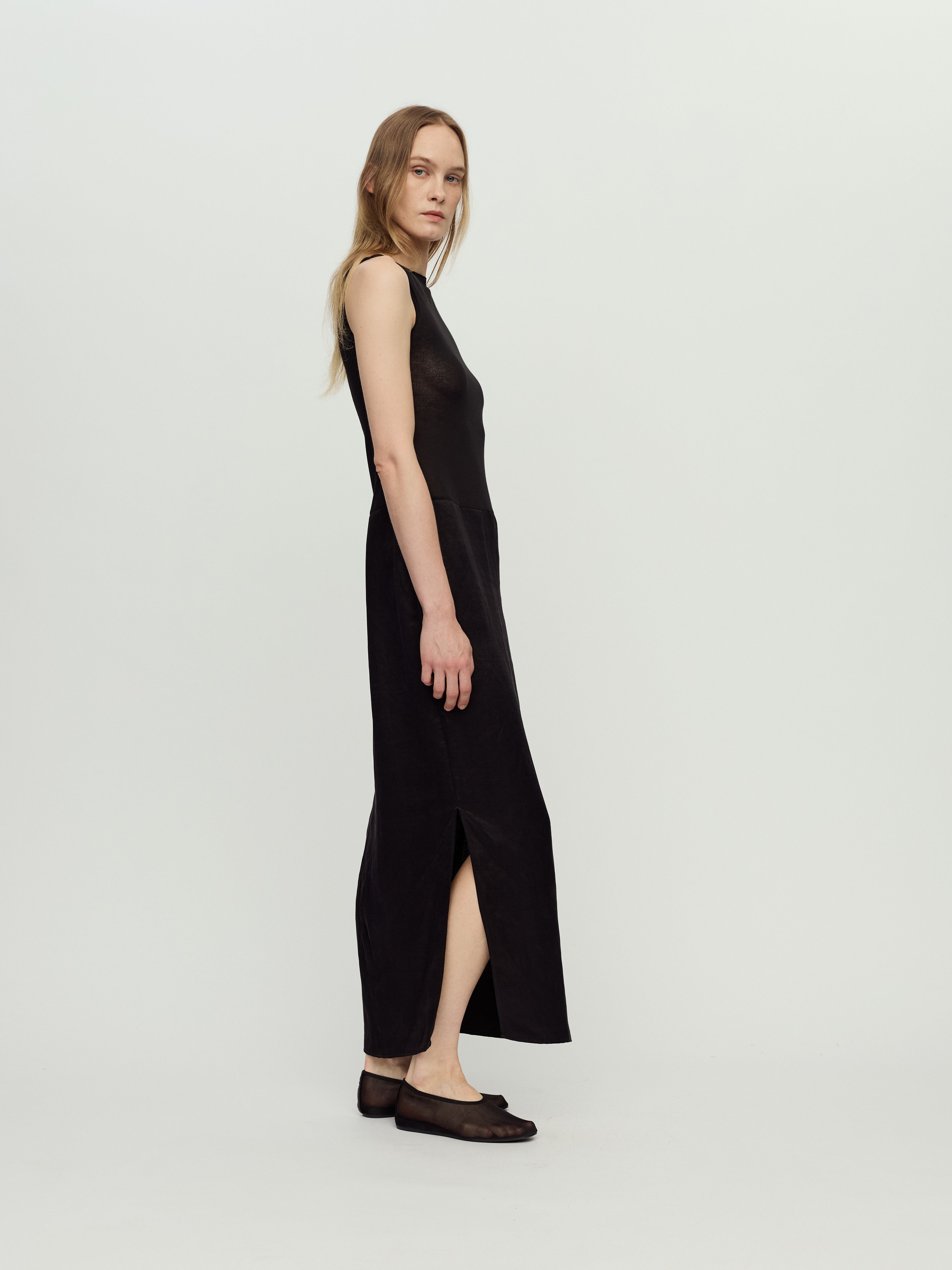 PRESS26 - CHARCOAL TAVI DRESS