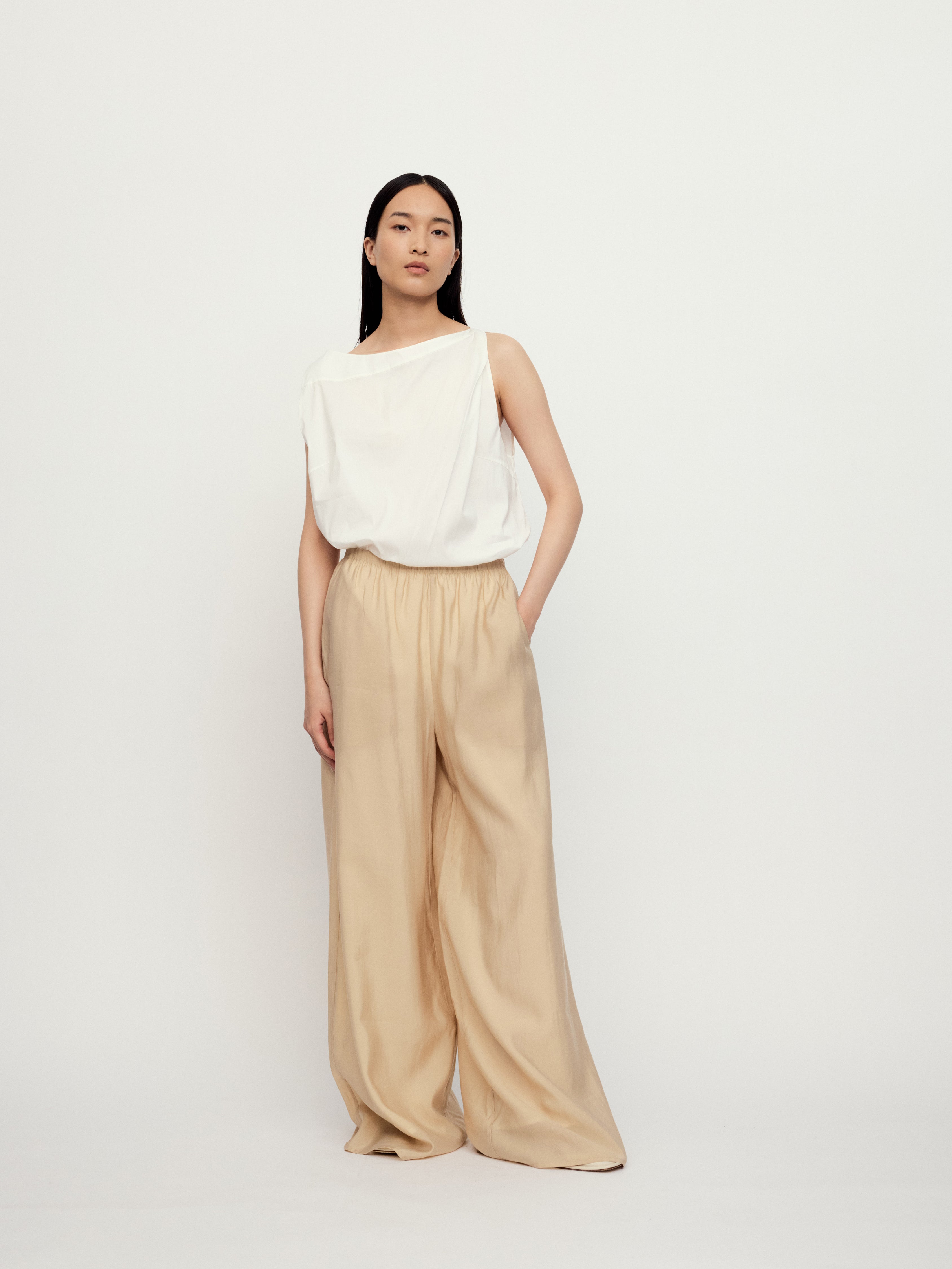 SS25 - LIGHT CAMEL LOUNGE TROUSERS