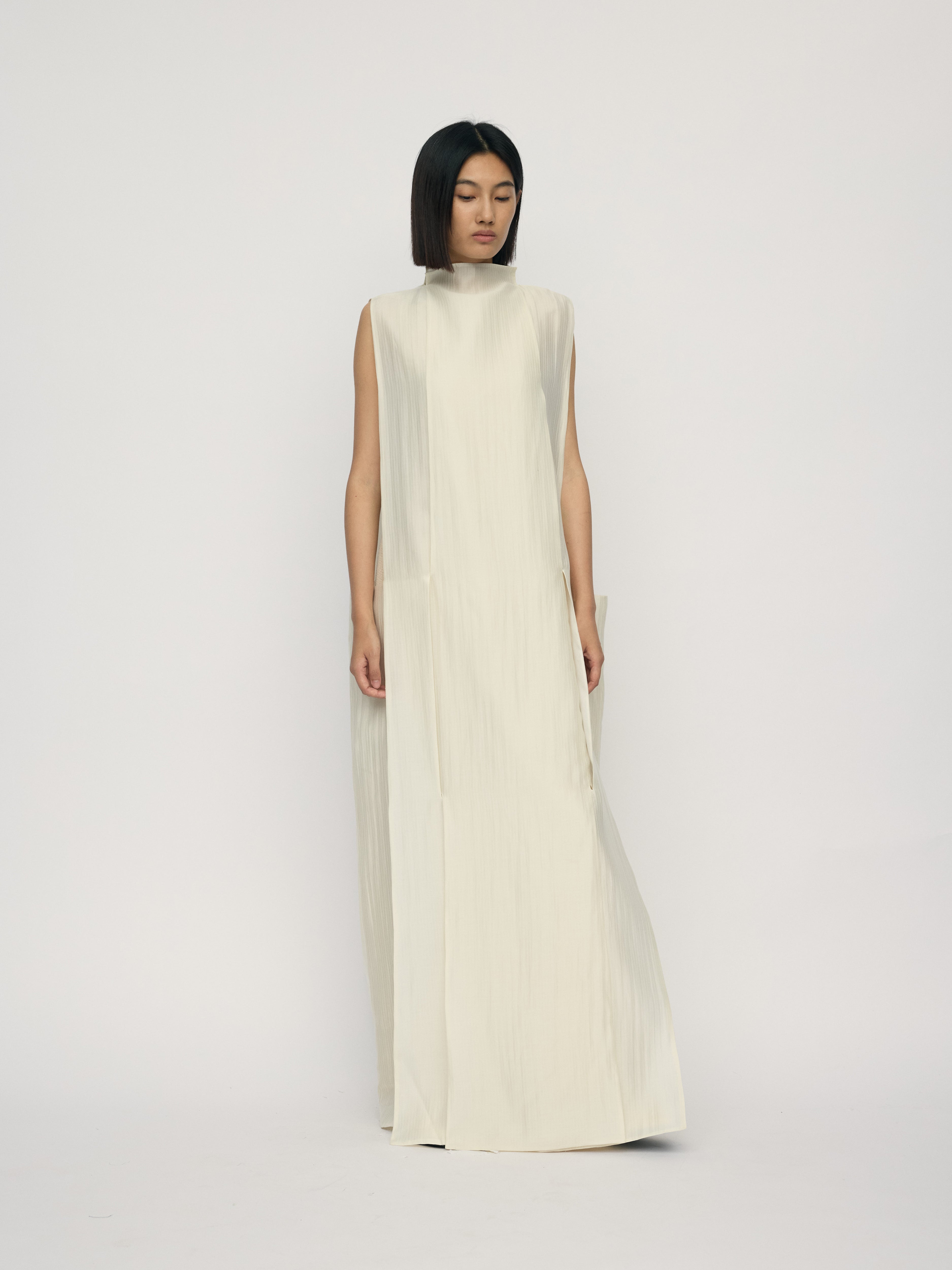 SS26 - PORCELAIN ARAN DRESS