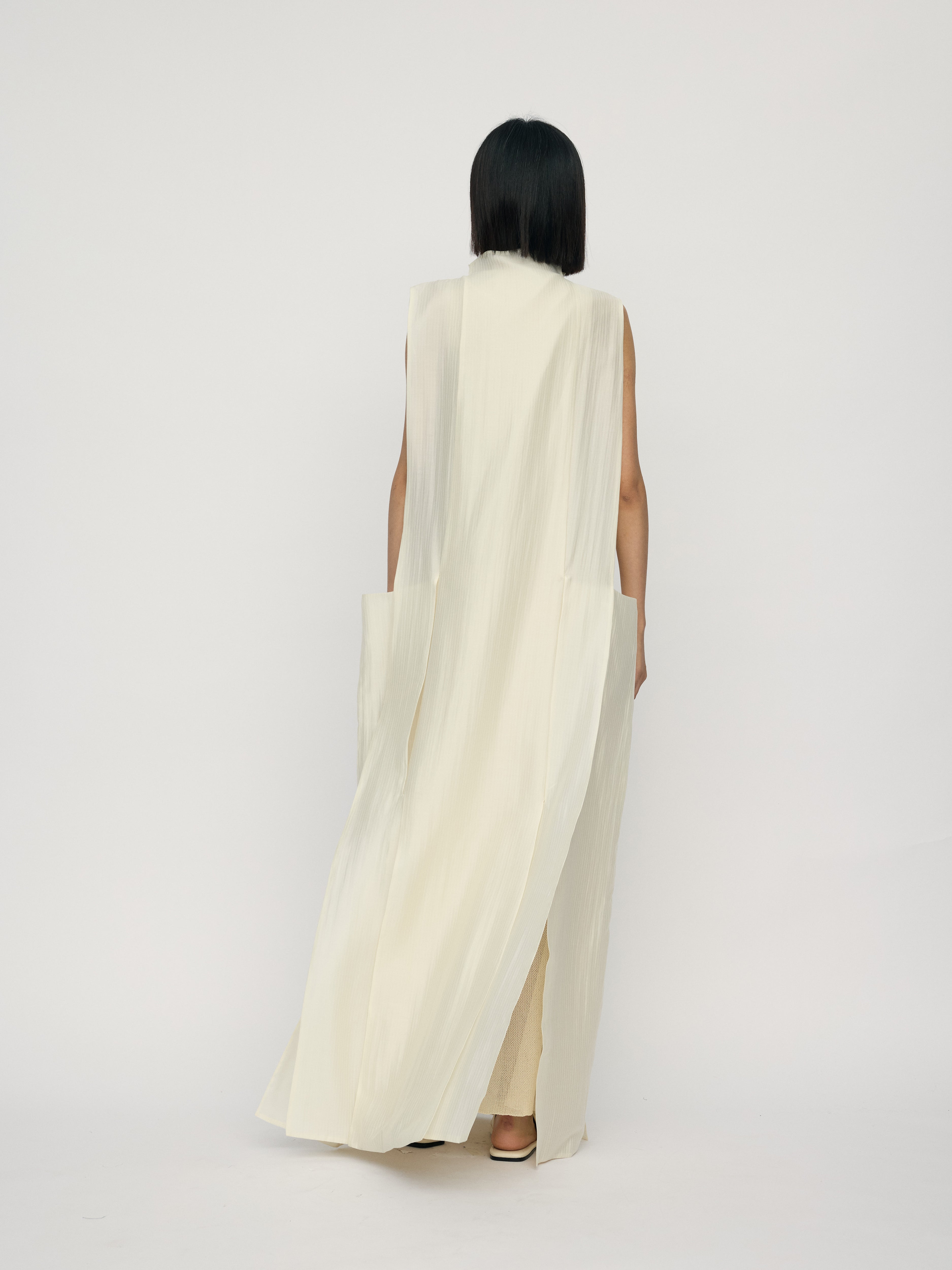 SS26 - PORCELAIN ARAN DRESS
