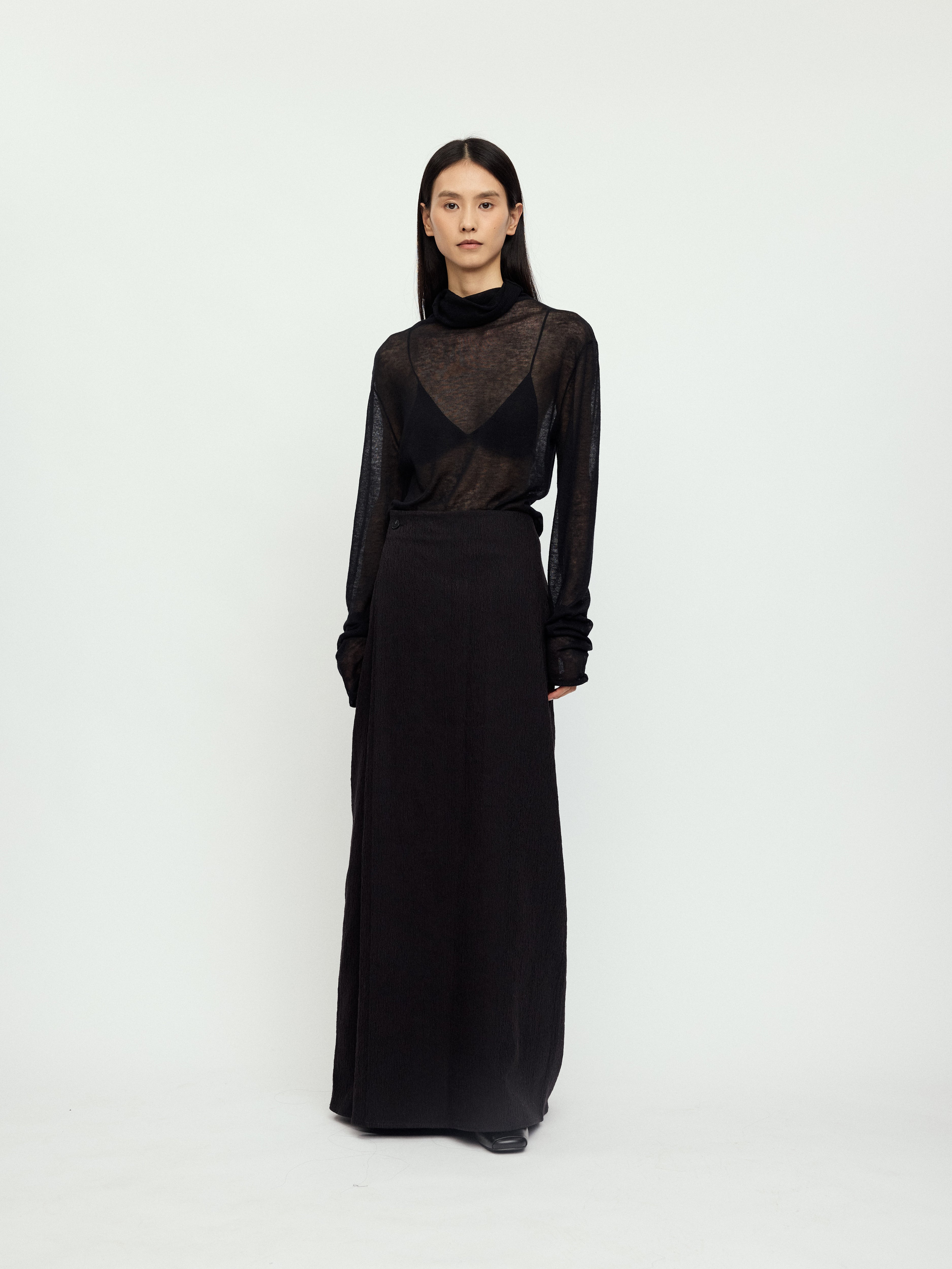 AW25 - CHARCOAL LUMI SKIRT