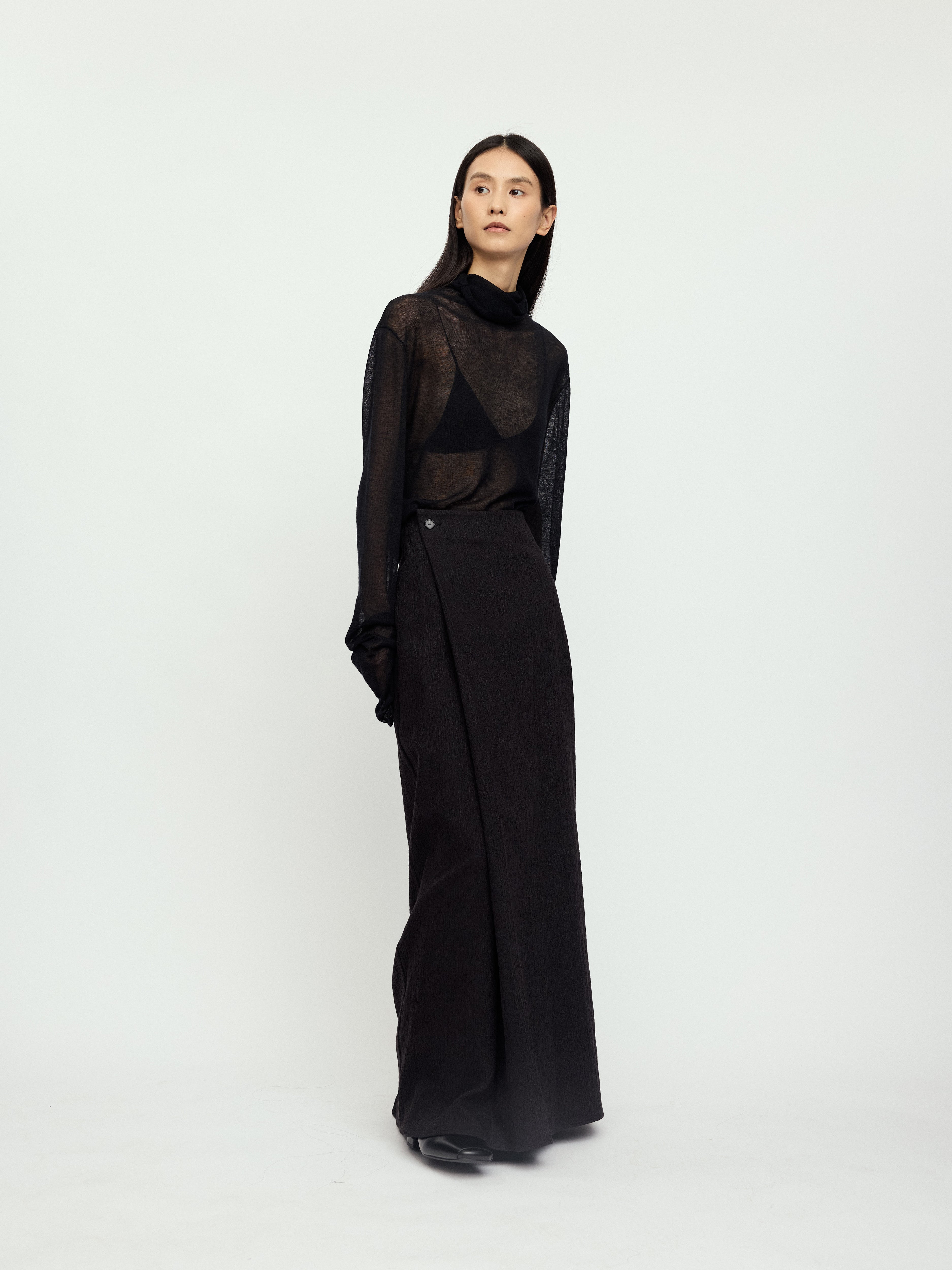 AW25 - CHARCOAL LUMI SKIRT