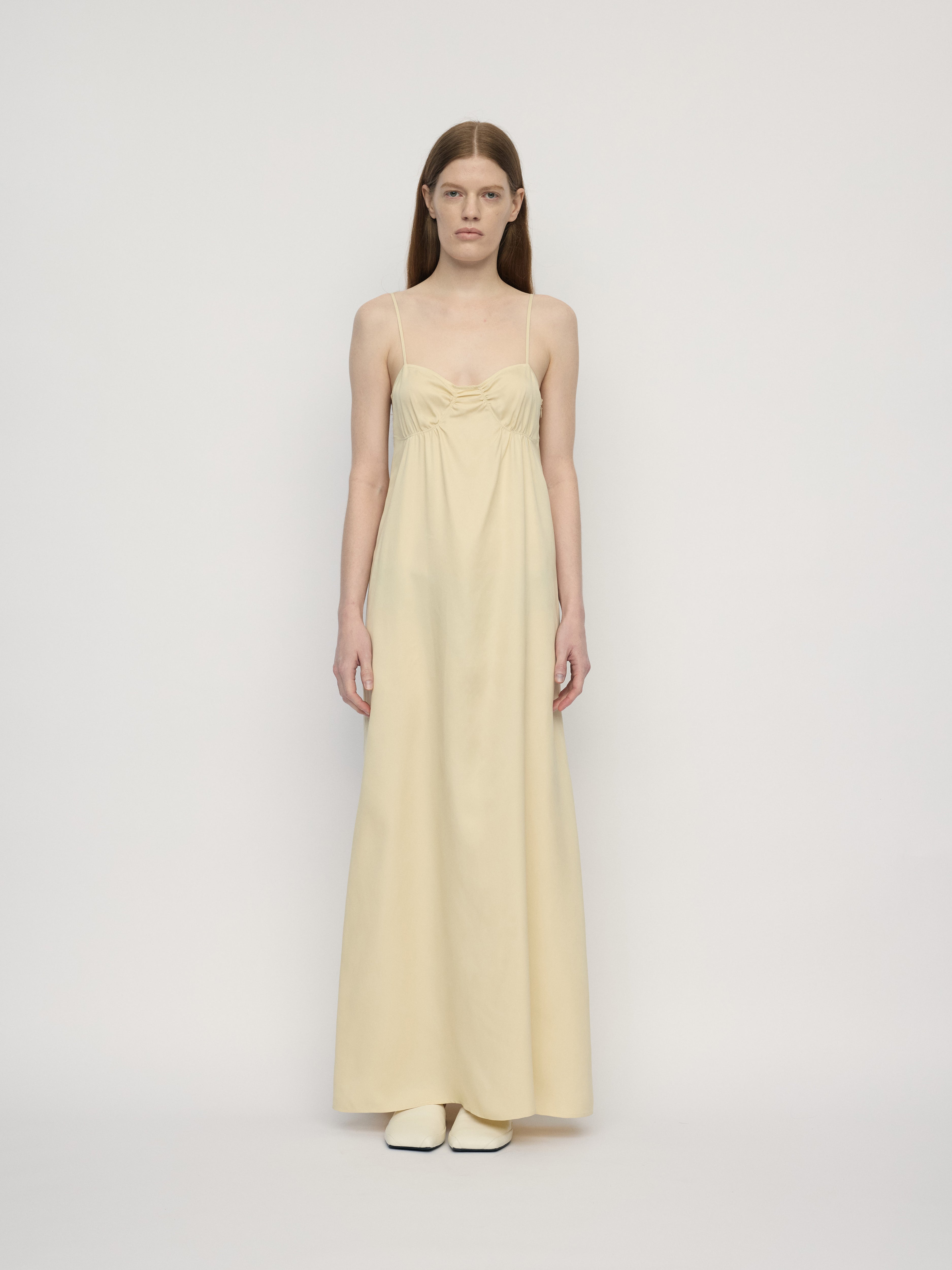 SS26 - PARCHMENT SHELL DRESS