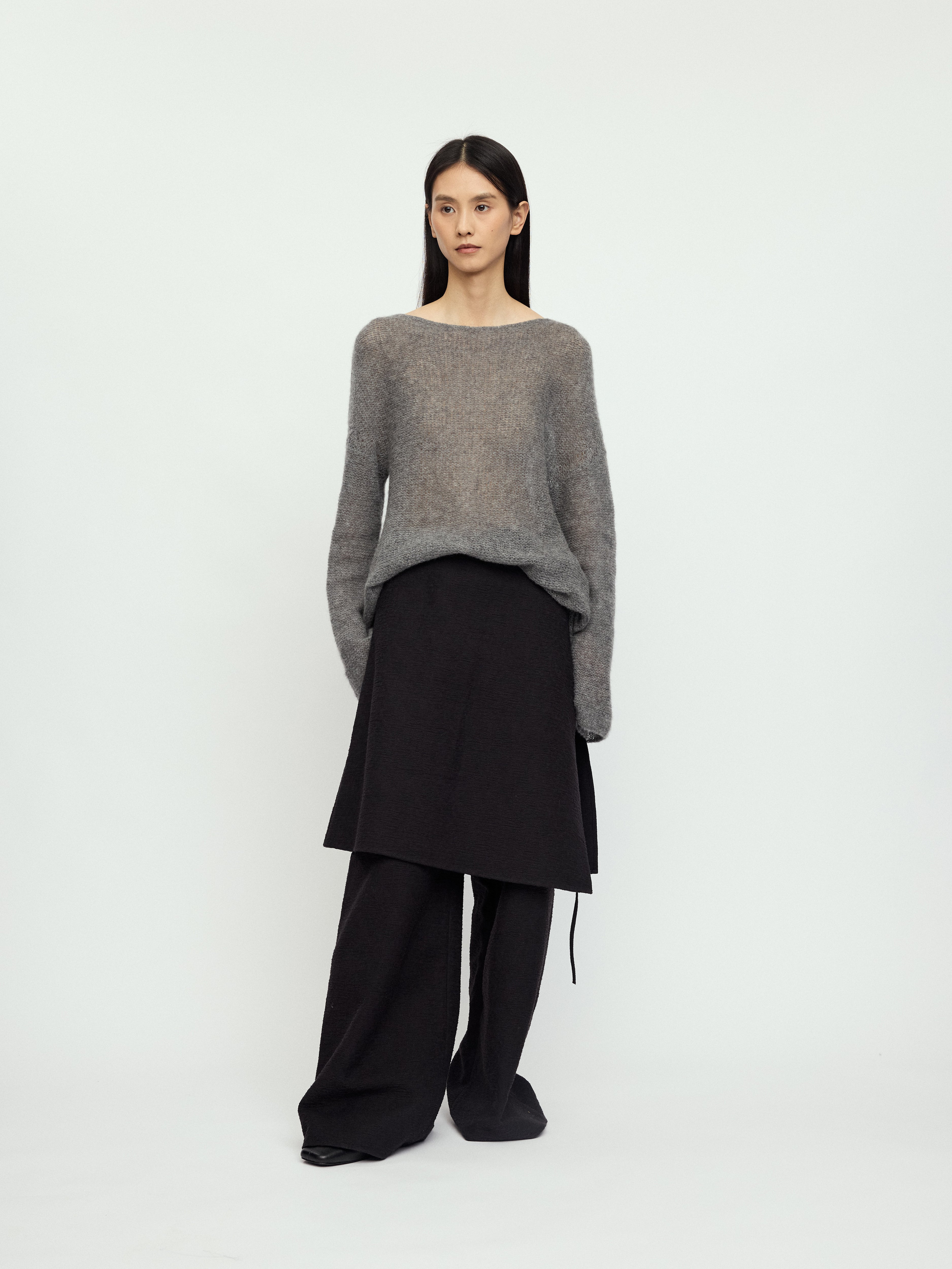AW25 - CHARCOAL LENA SKIRT PANTS