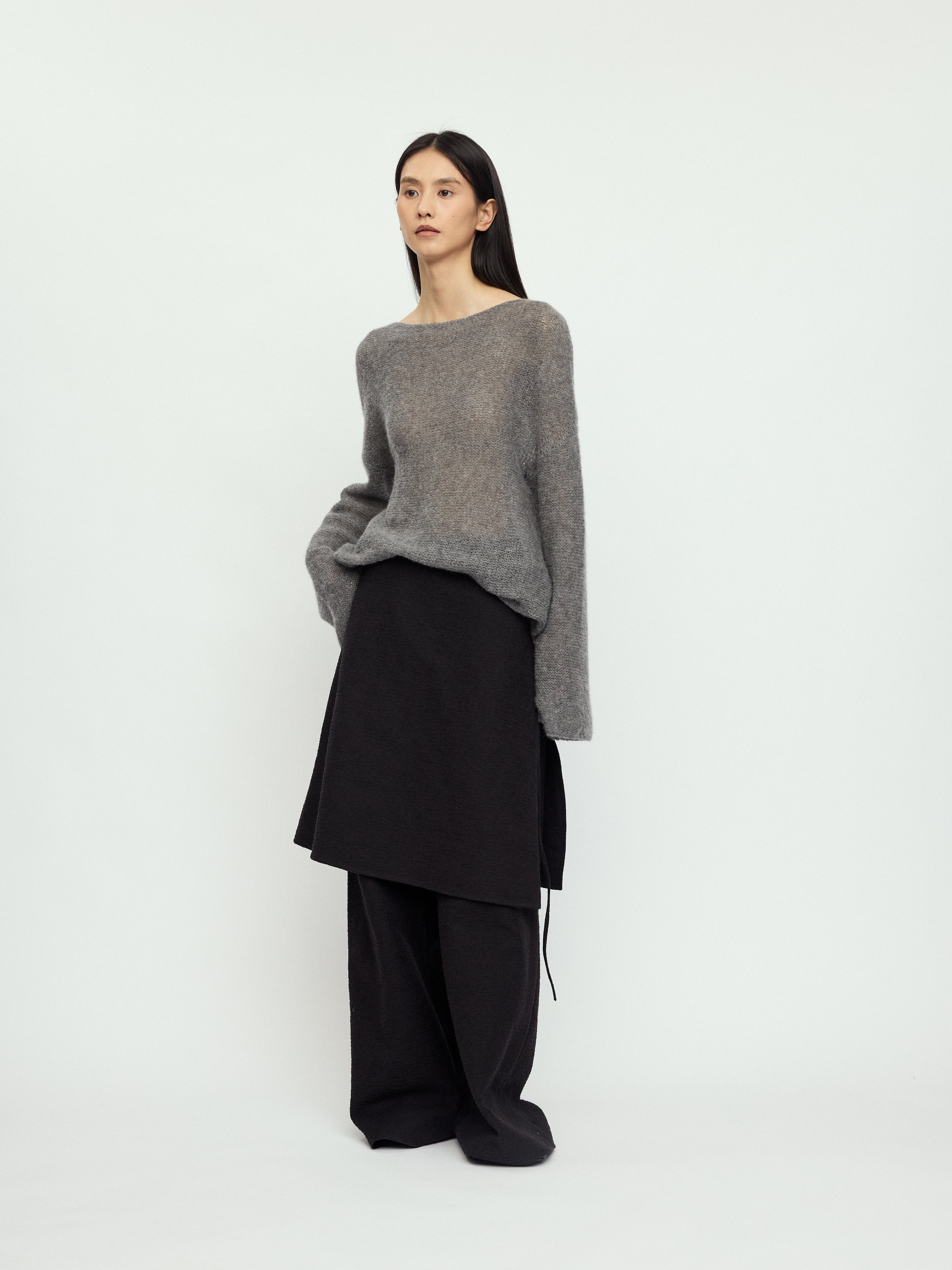 AW25 - CHARCOAL LENA SKIRT PANTS