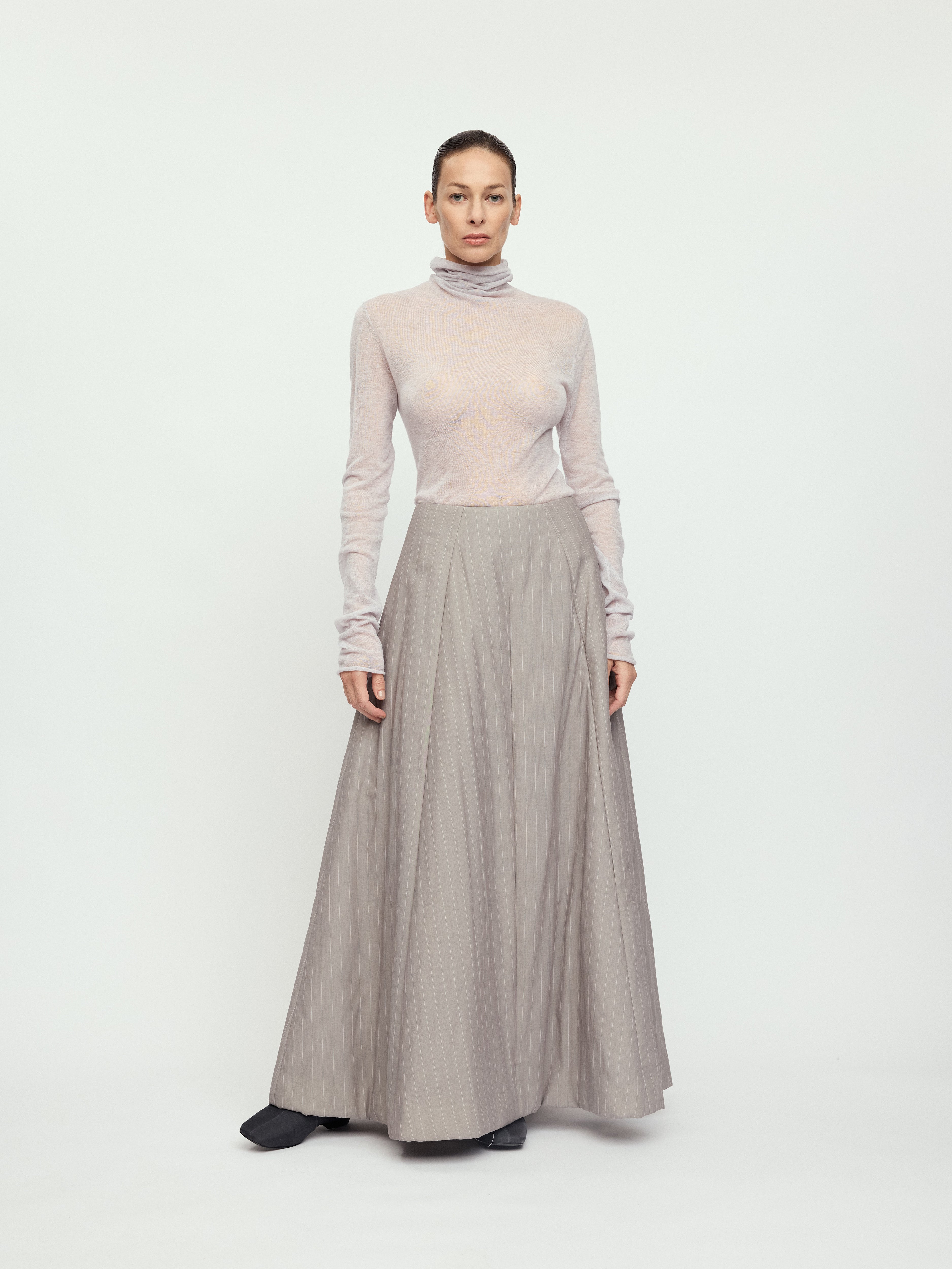 AW25 - GRAPHITE GRAY PADDED EIRA SKIRT