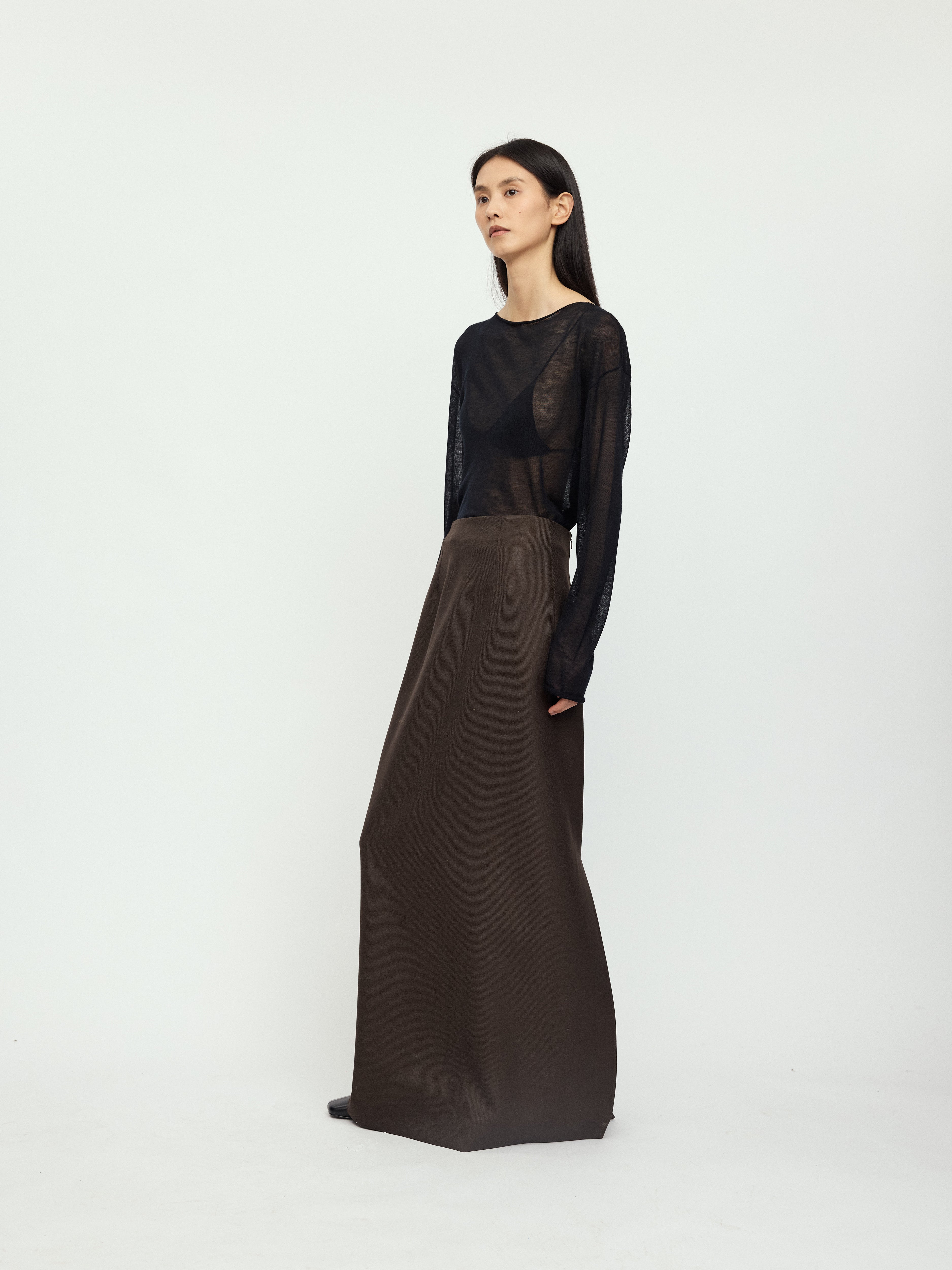 AW25 - CEDARWOOD TILE PENCIL SKIRT