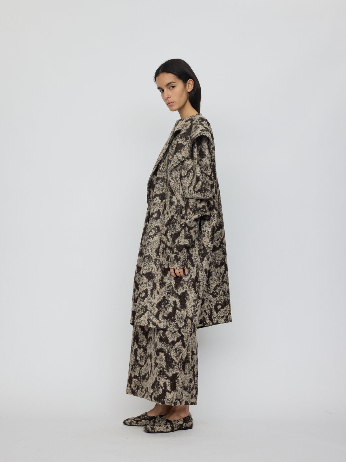 AW26 - WARM FLINT MAUKE CAPE COAT