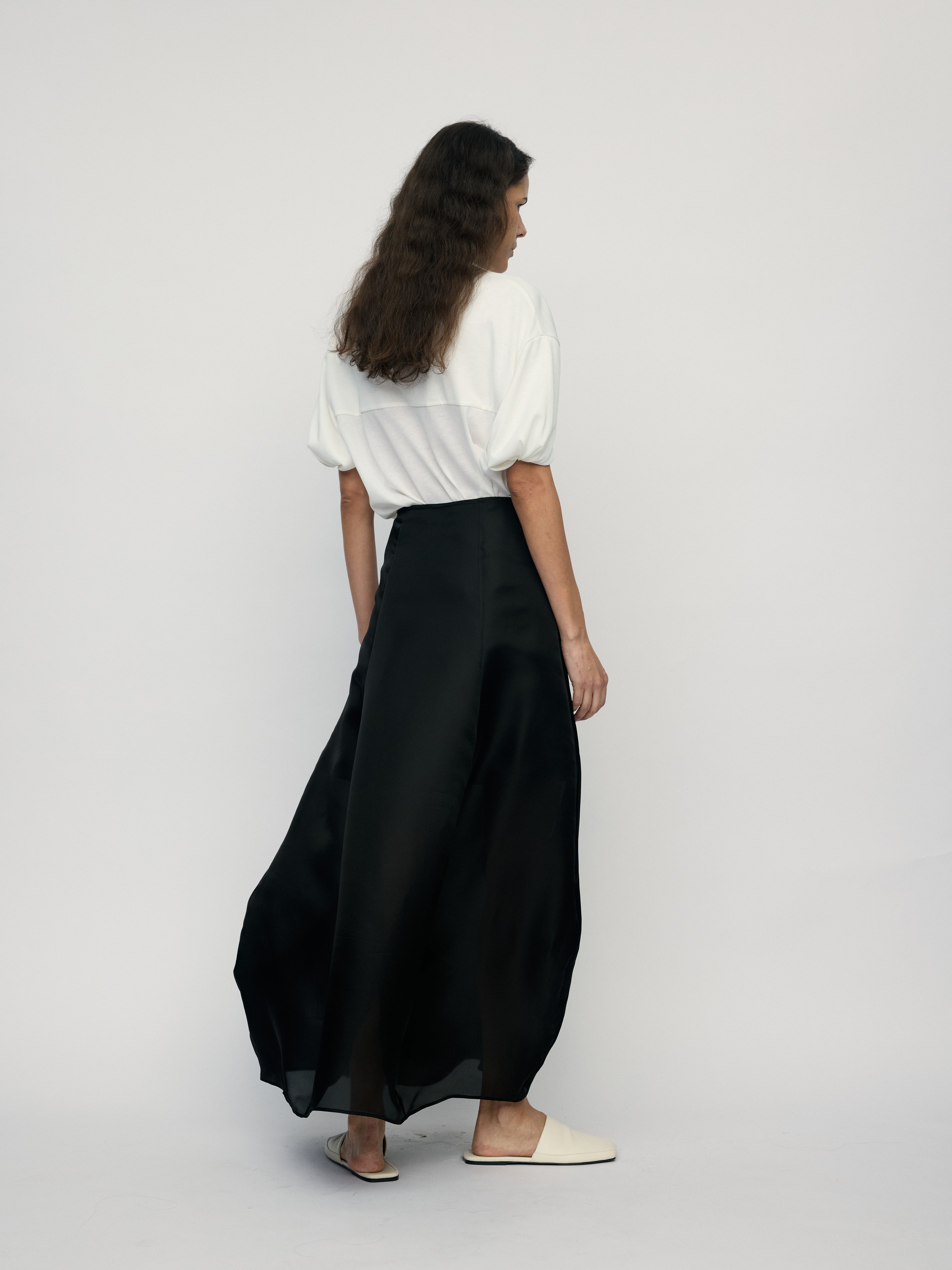 SS26 - EBONY COCOON SKIRT