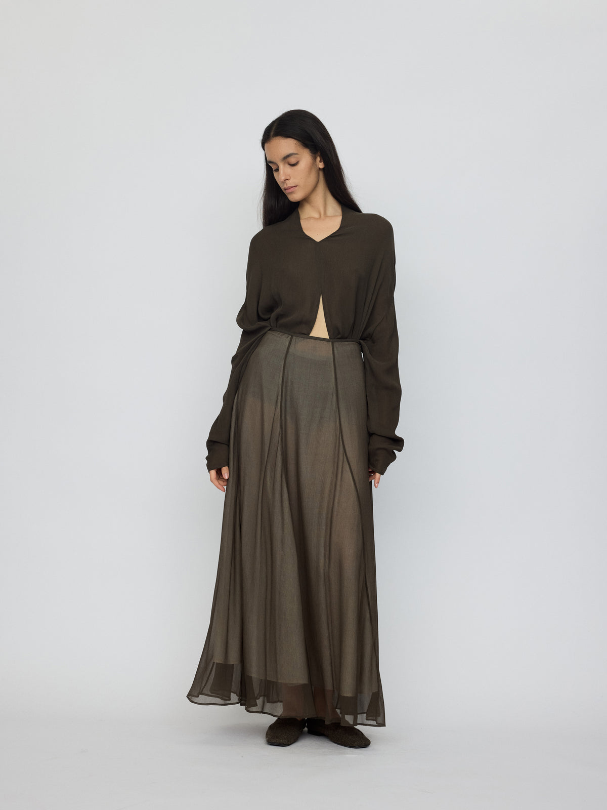 AW26 - WILLOW ASSU BIAS CUT SKIRT