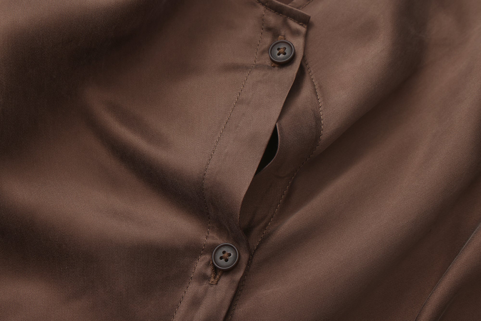 SS26 - COGNAC AMIR BUTTON-UP BLOUSE