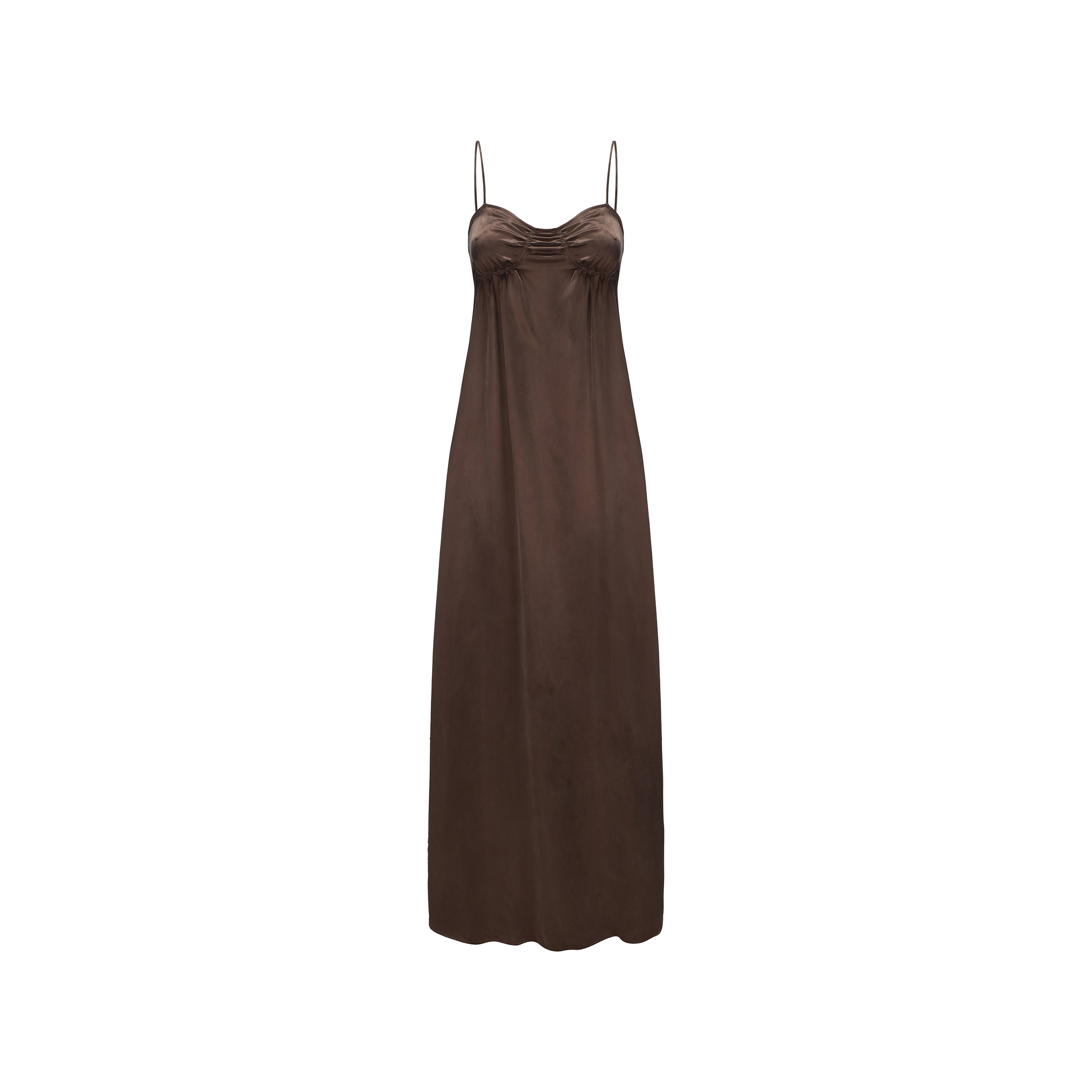 SS26 - COGNAC SHELL DRESS