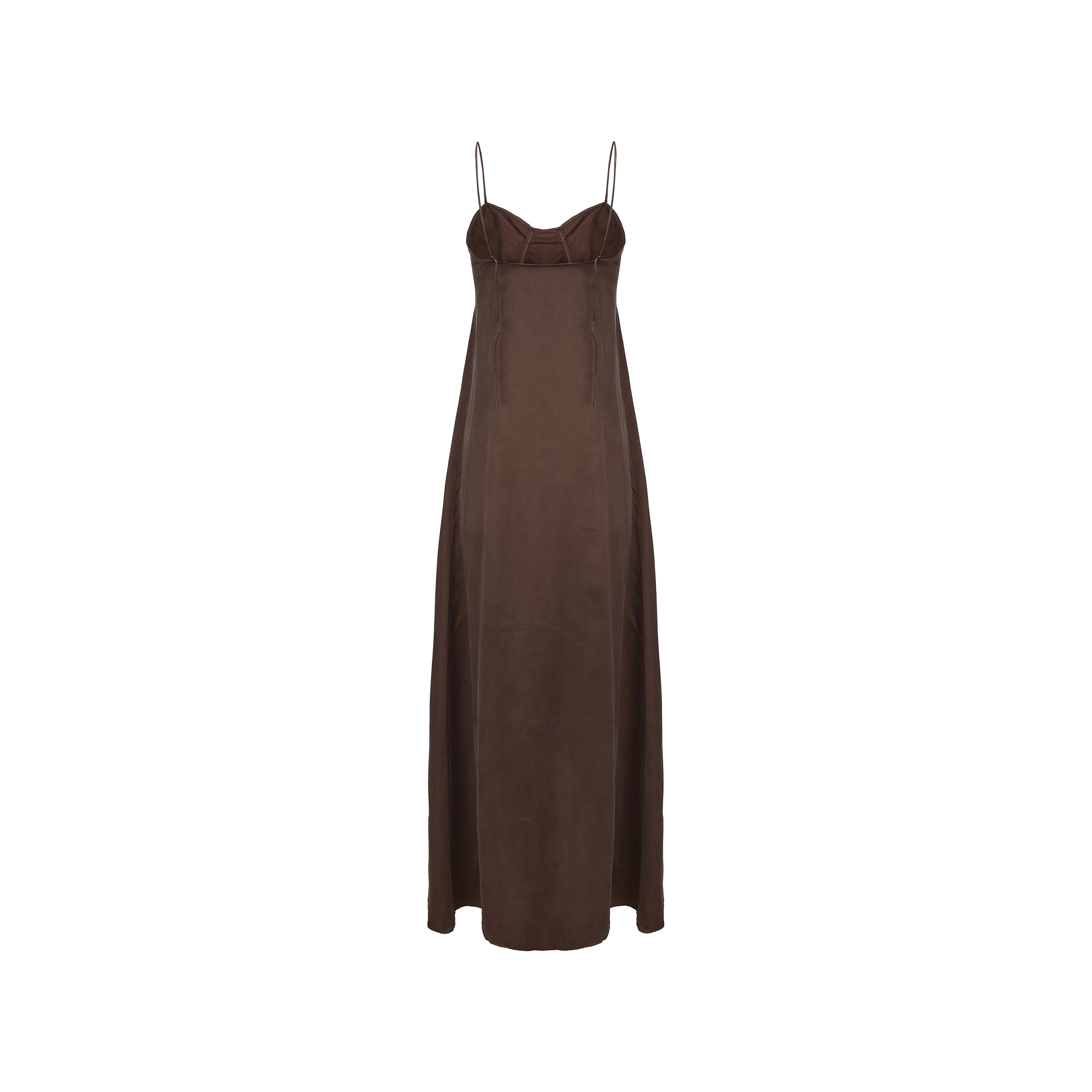SS26 - COGNAC SHELL DRESS