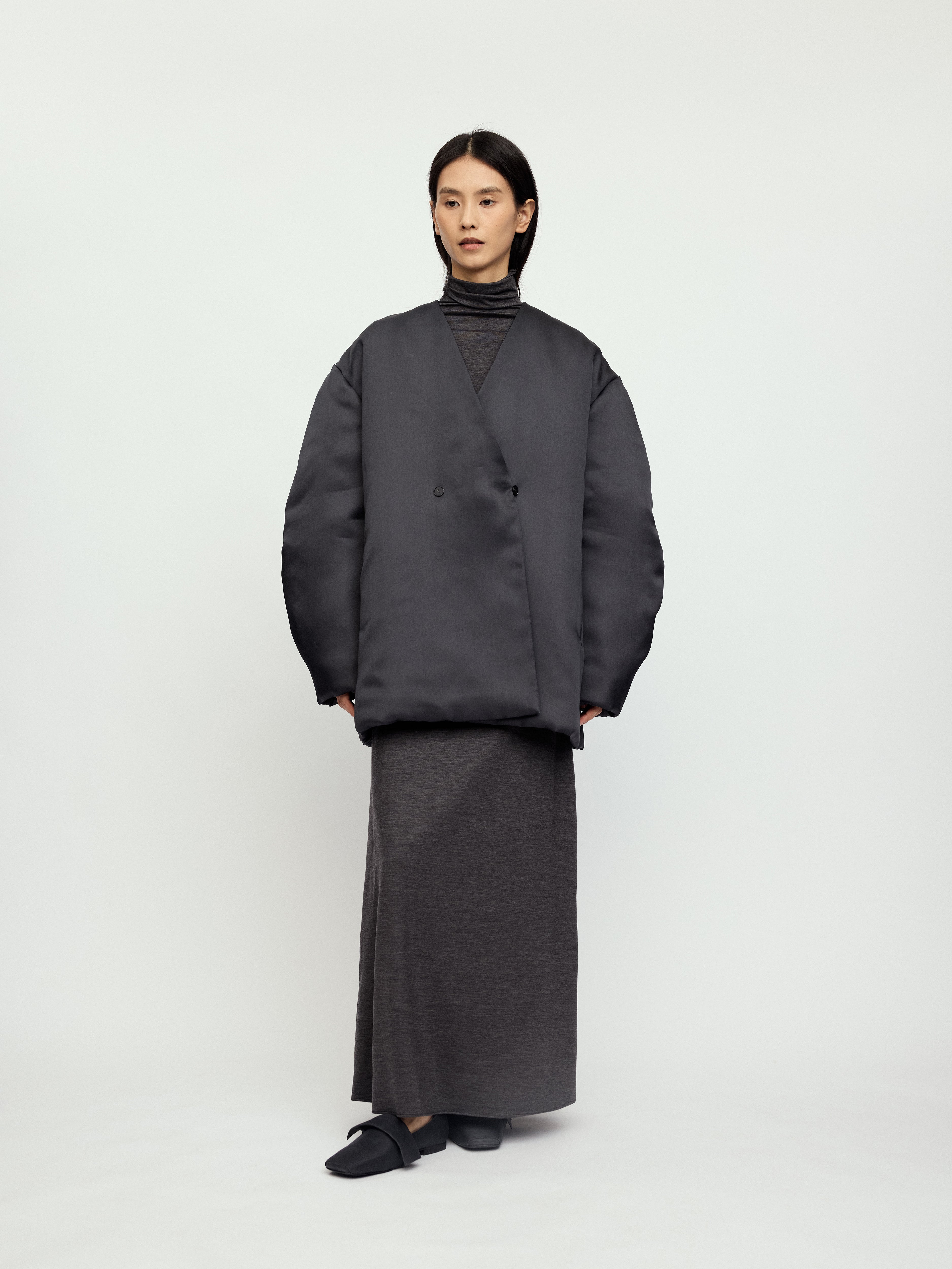 AW25 - INK PADDED WOLIN COAT