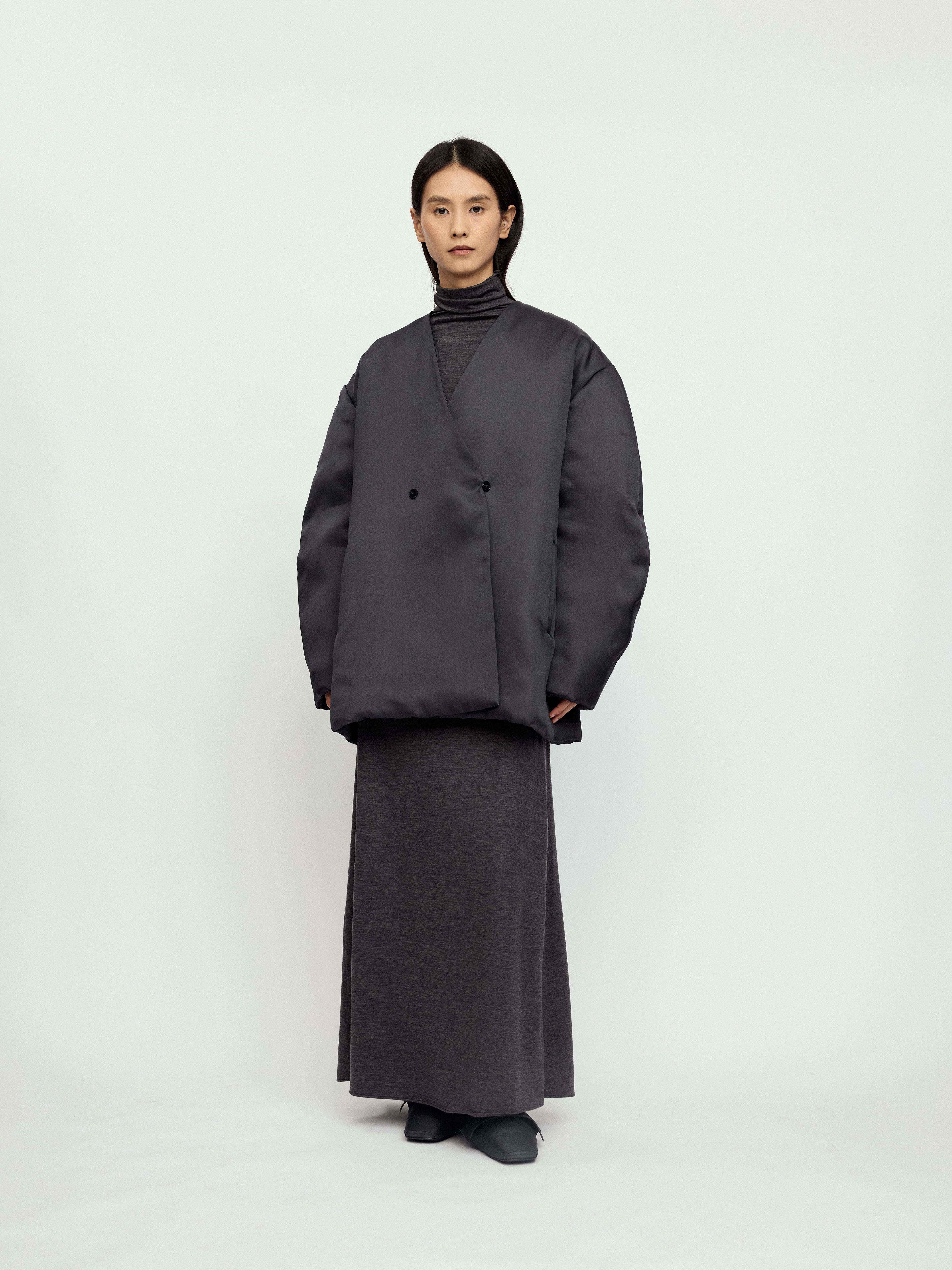 AW25 - INK PADDED WOLIN COAT