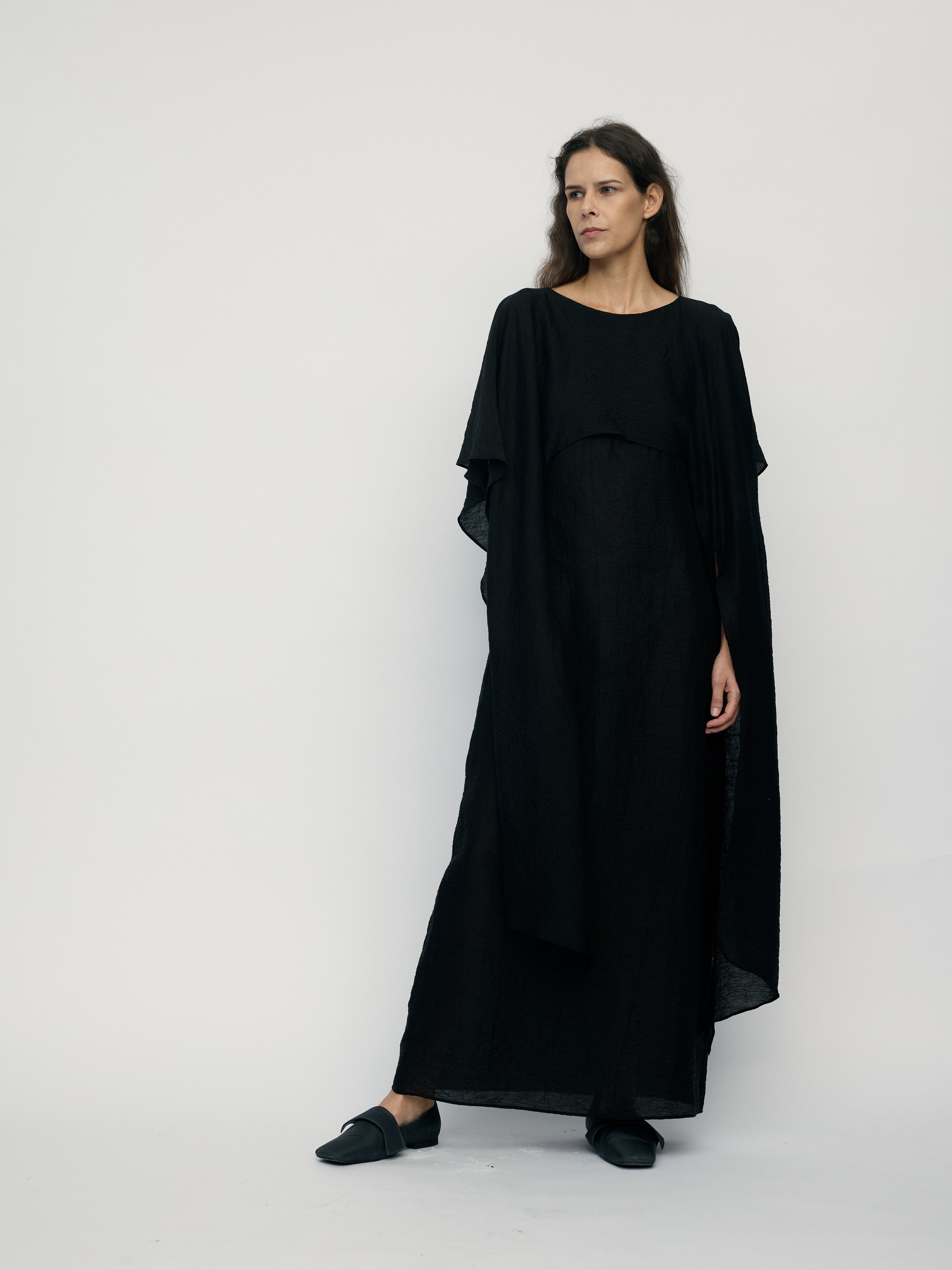 SS26 - CHARCOAL TOBI DRESS