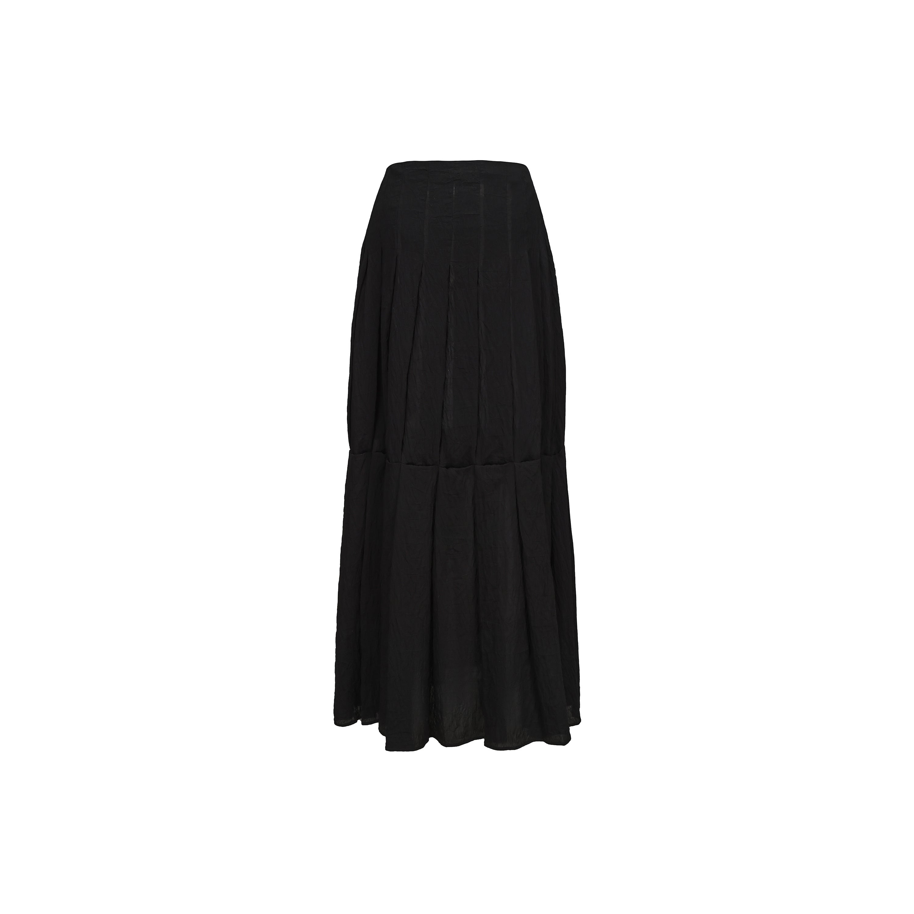 SS26 - CHARCOAL ALBA PLEATED SKIRT