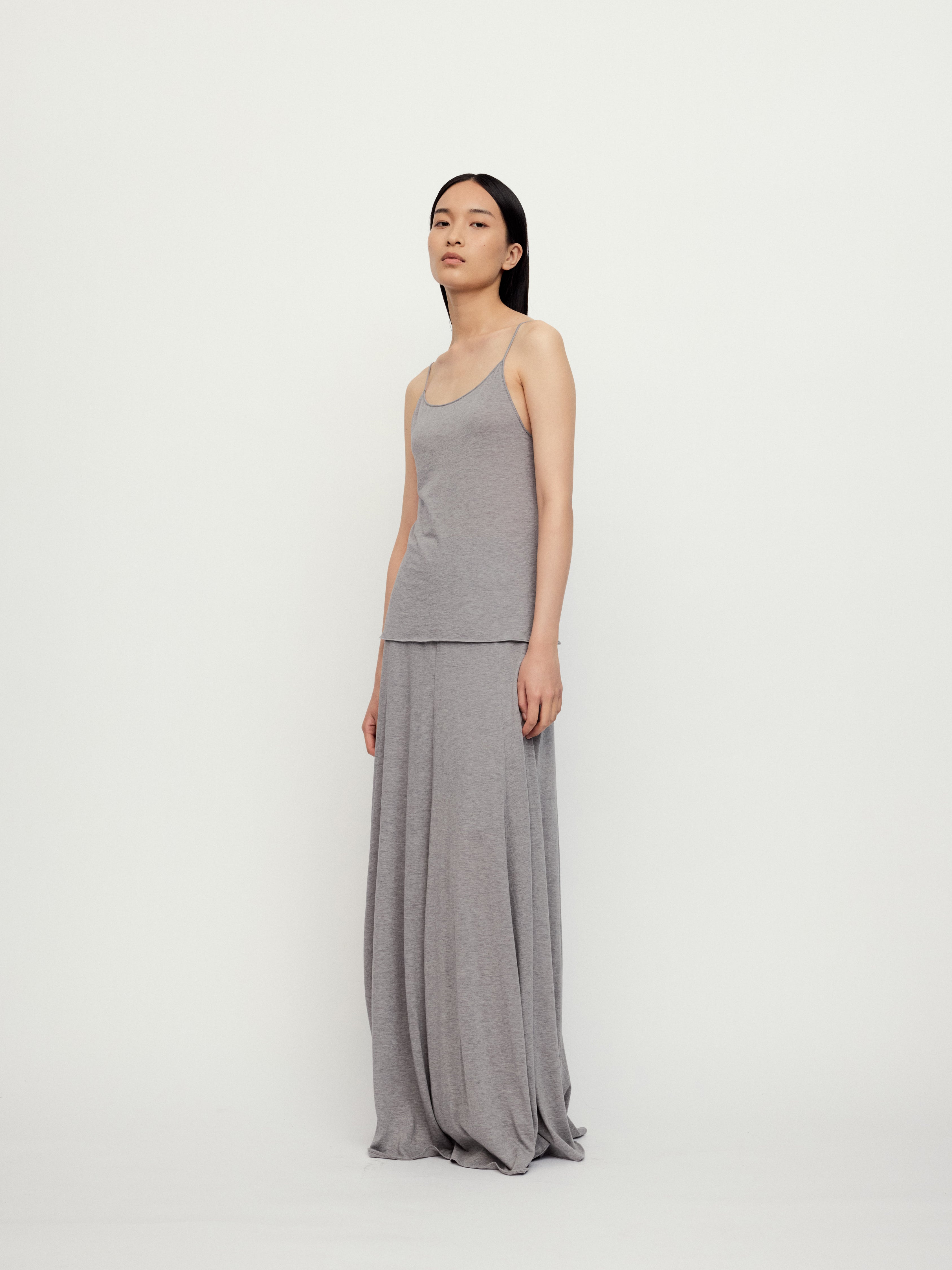 SS25 - MELANGE GRAY LOS SLIP TOP