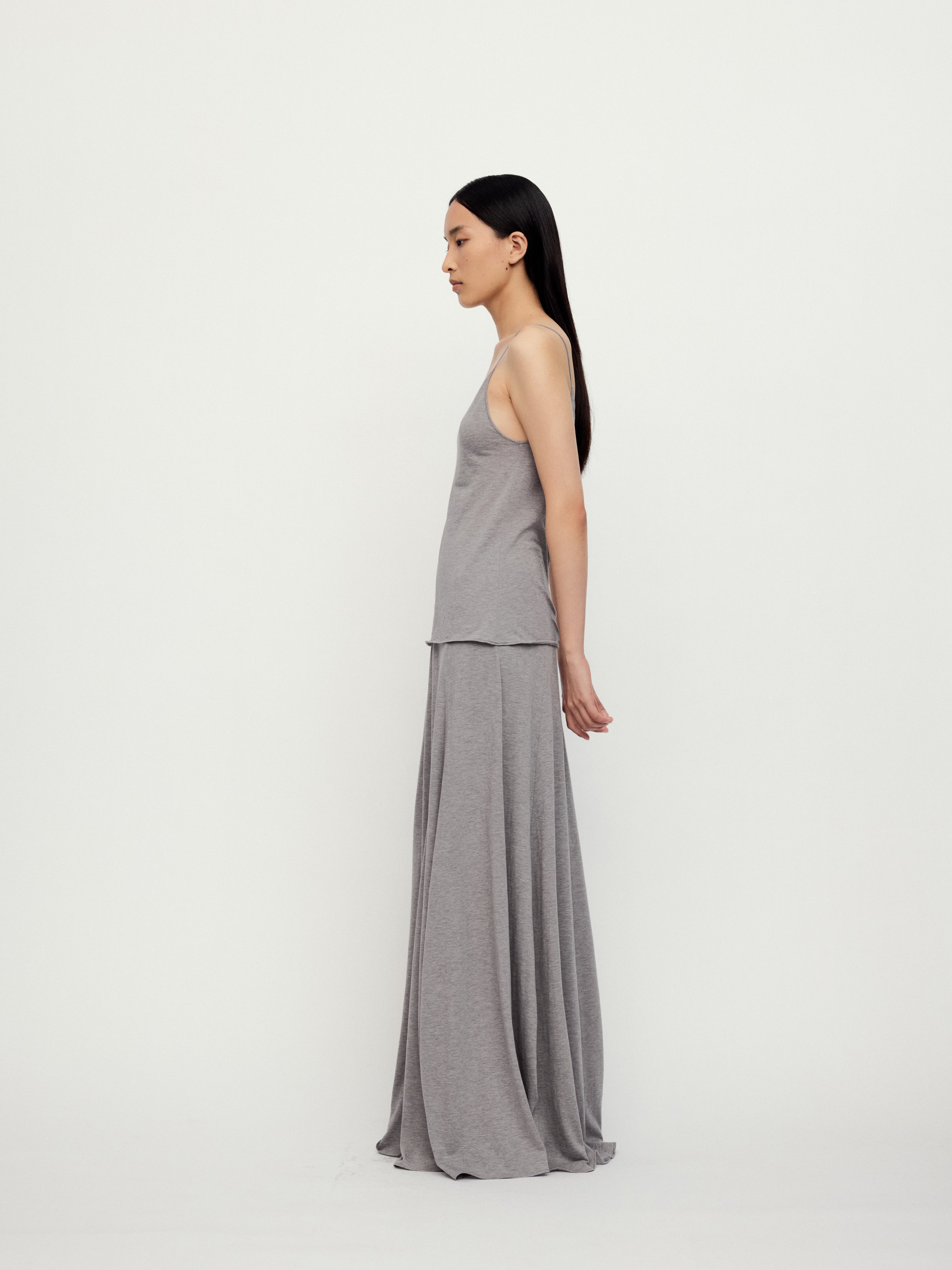 SS25 - MELANGE GRAY LOS SLIP TOP