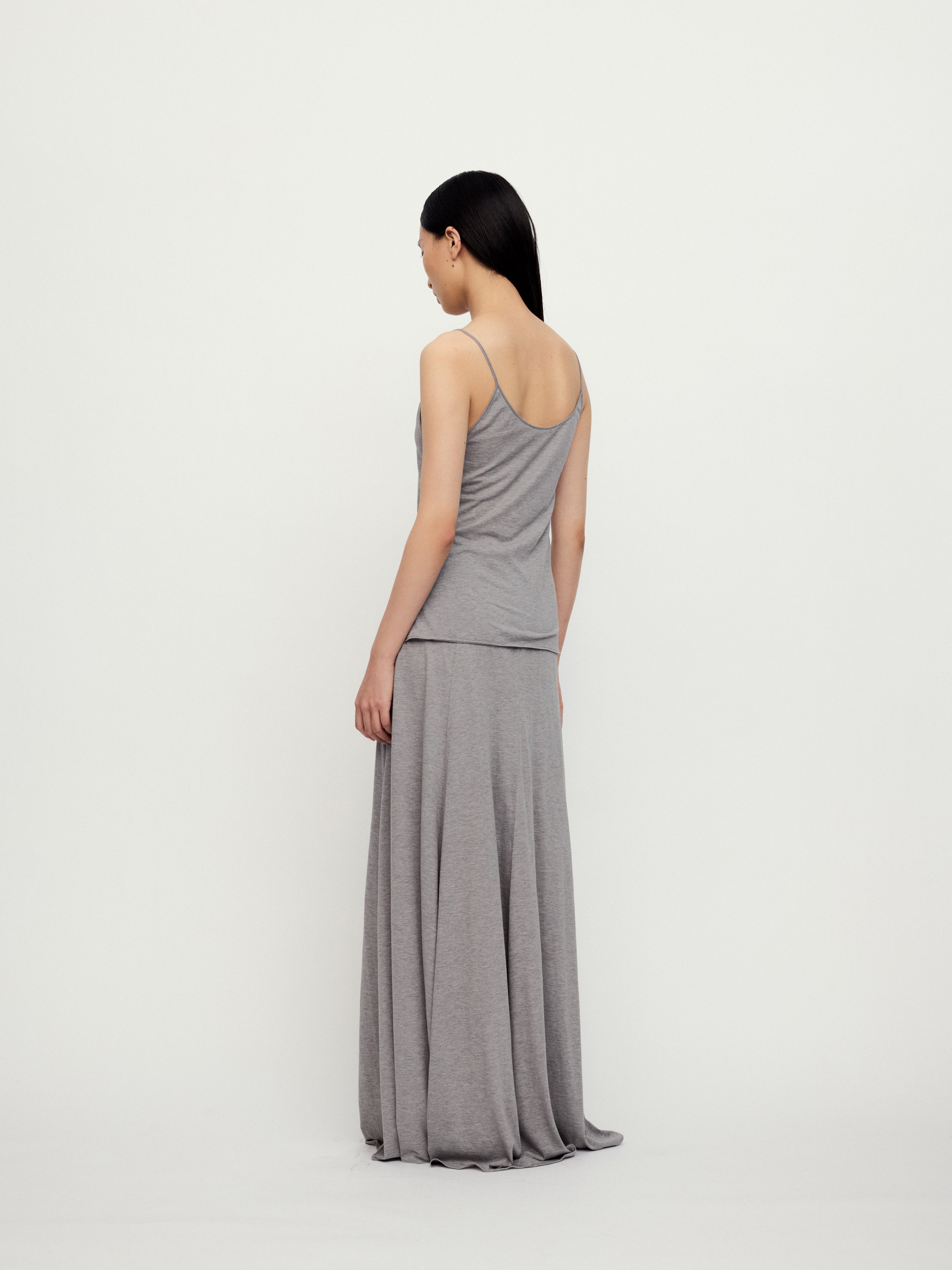 SS25 - MELANGE GRAY LOS SLIP TOP