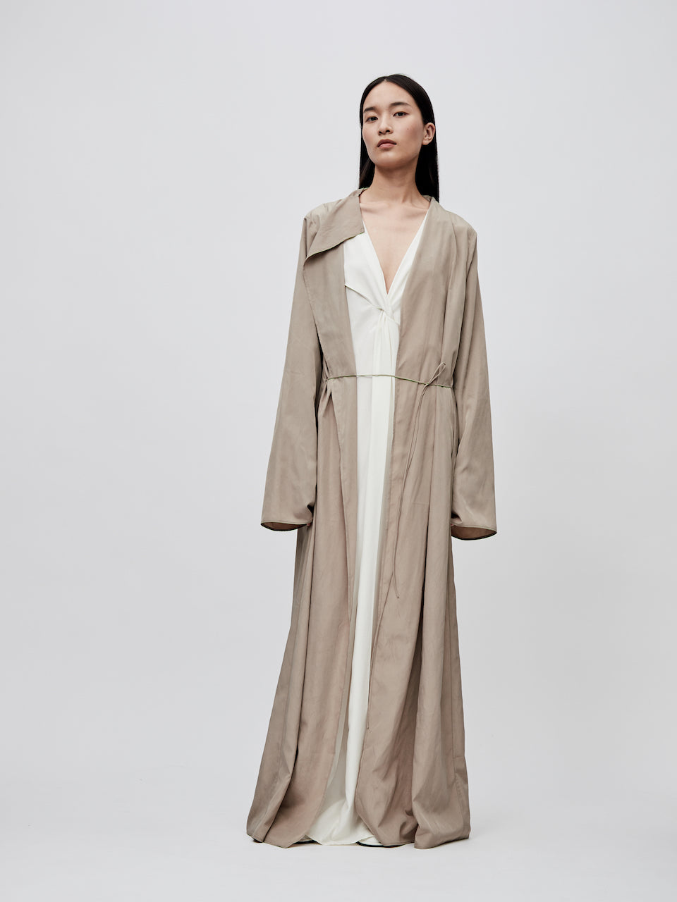 SS24 - SAND LINEAR TRENCH COAT