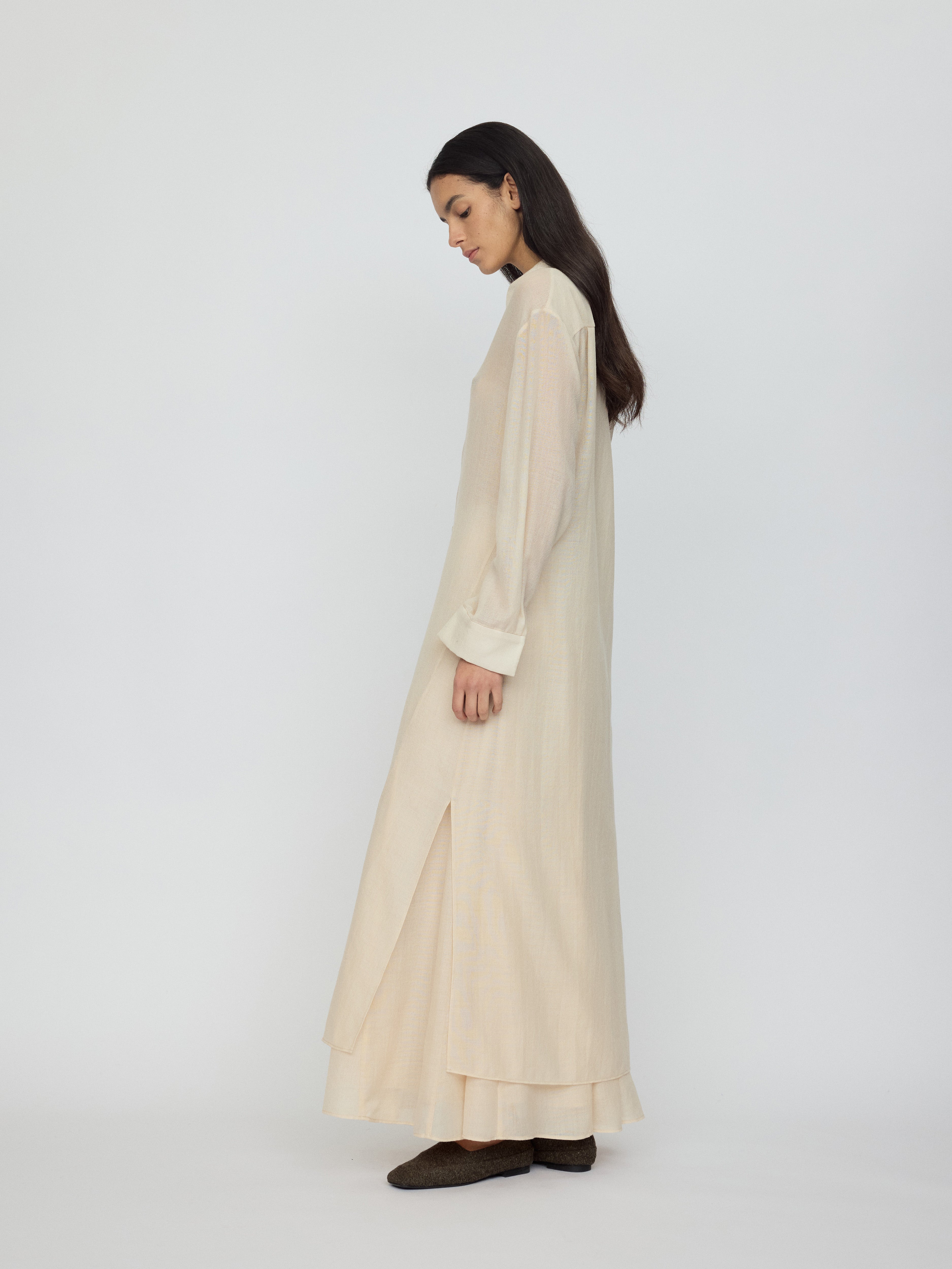 AW26 - DUST BEIGE GAVRIN LONG SHIRT