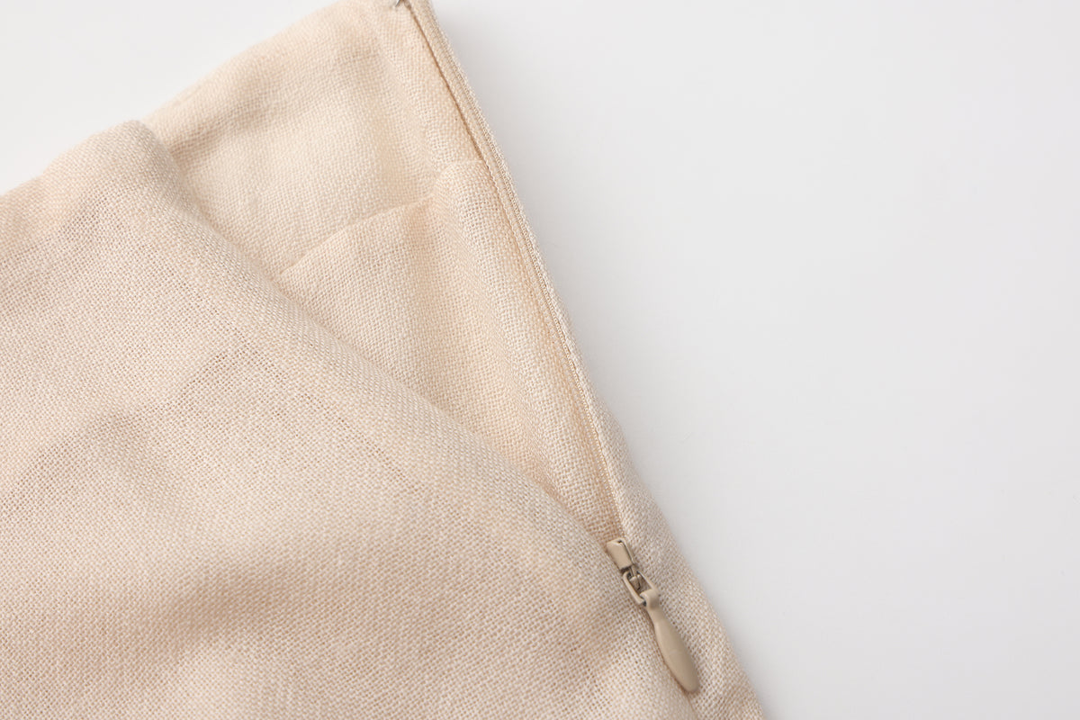 AW26 - DUST BEIGE PARASOL SKIRT