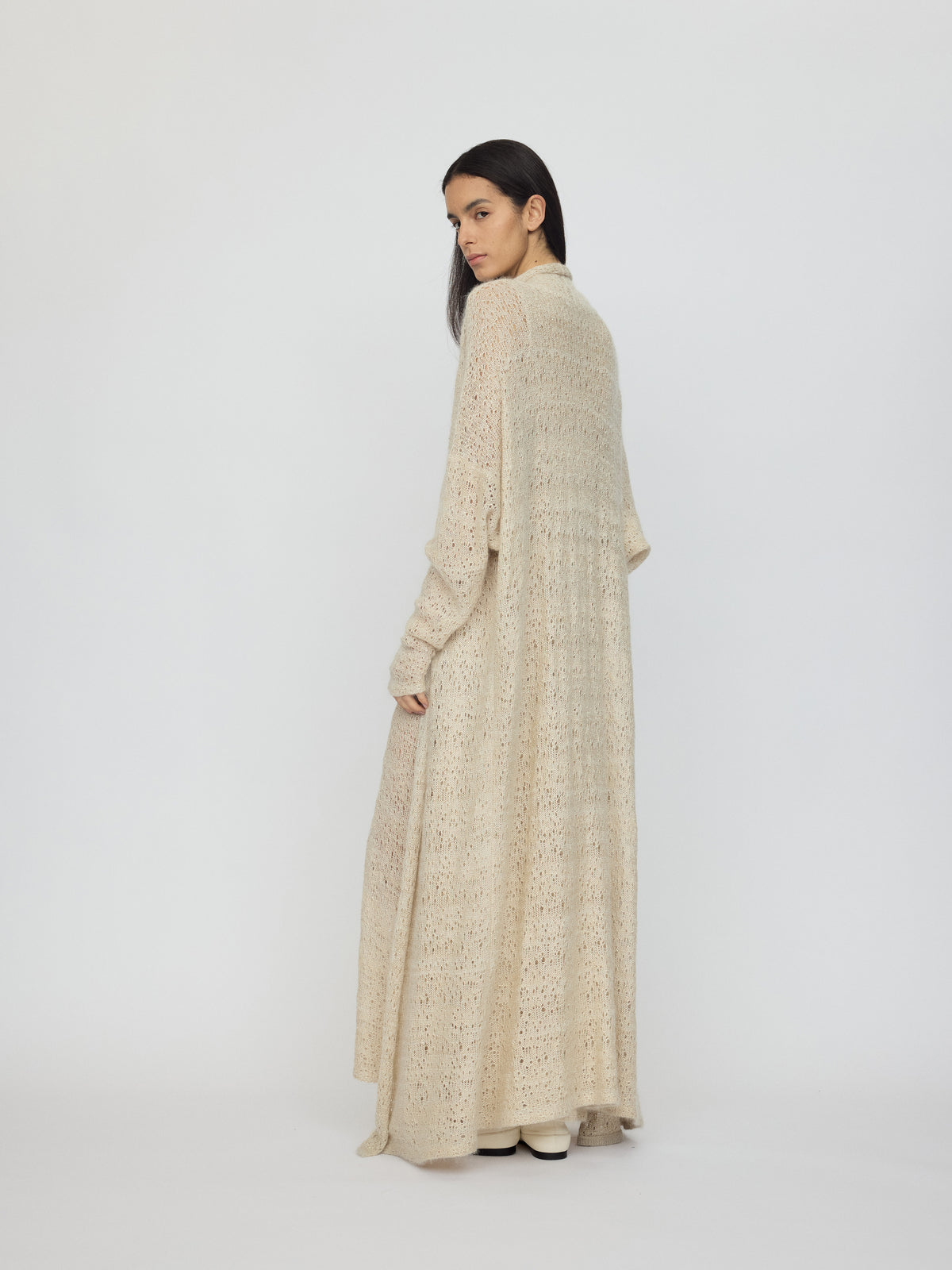 AW26 - SANDED BRONZE EVORA LONG CARDIGAN