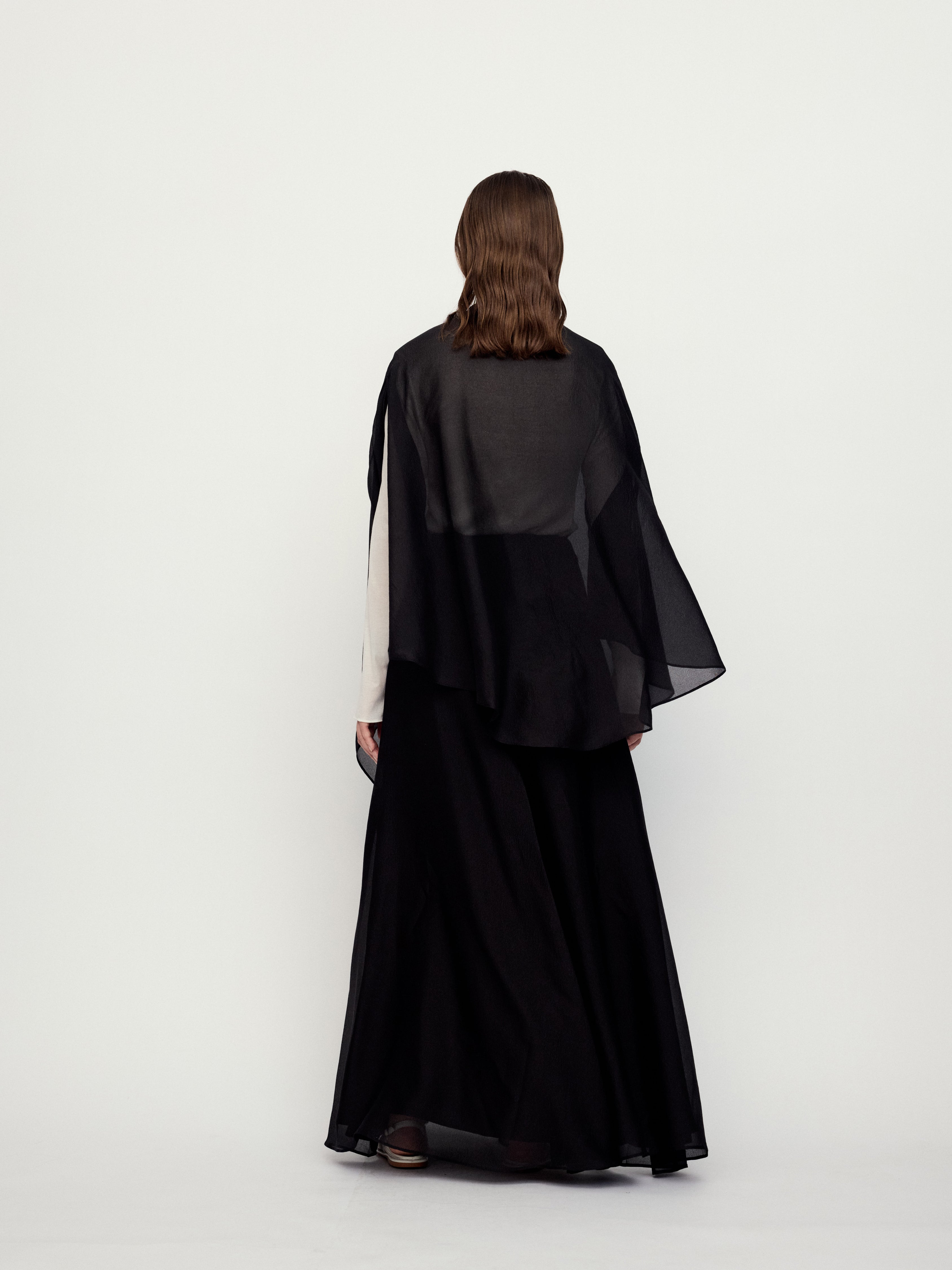 SS25 - JET BLACK BURU CAPE