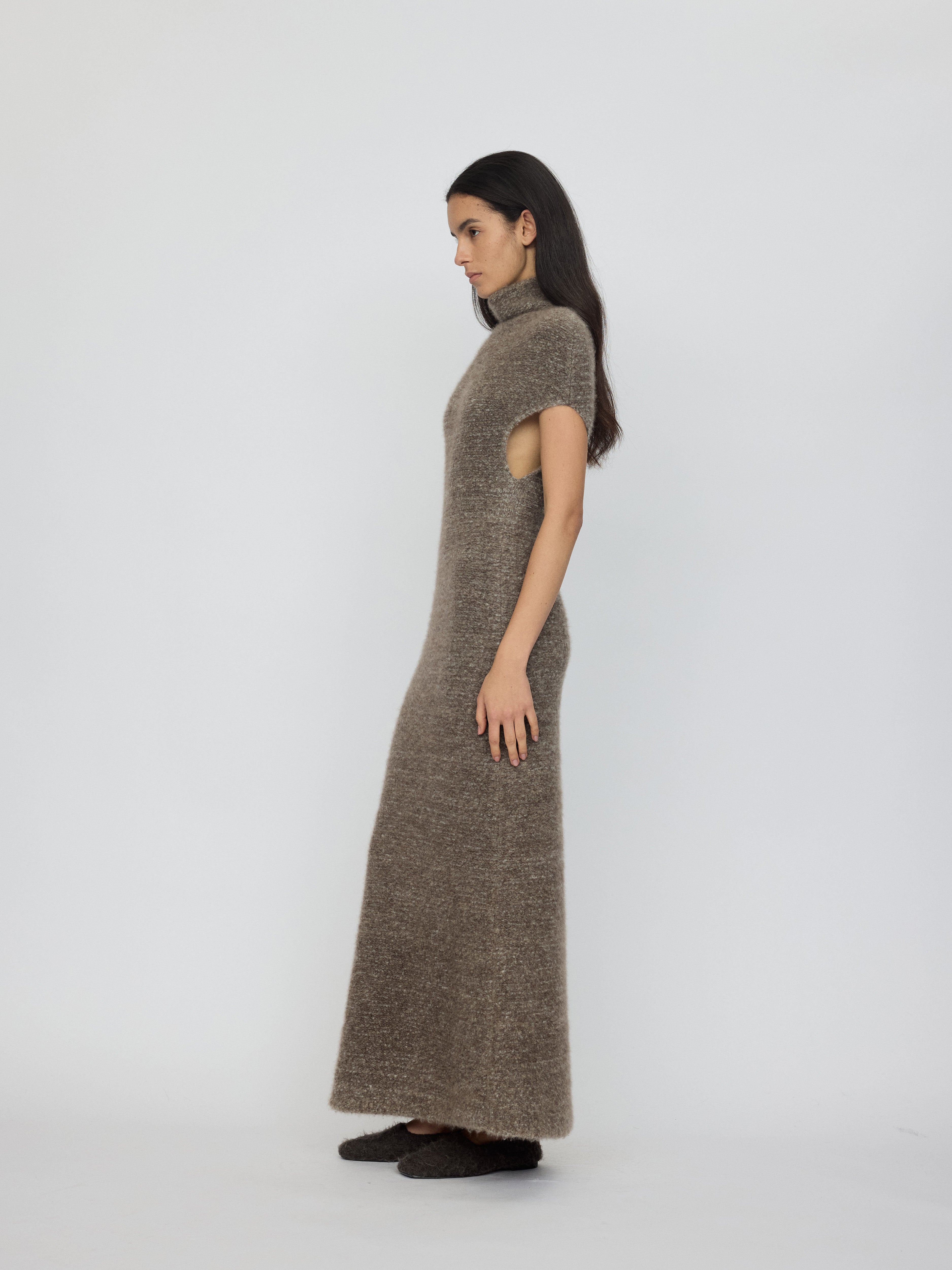 AW26 - TAUPE MELANGE LUMA DRESS
