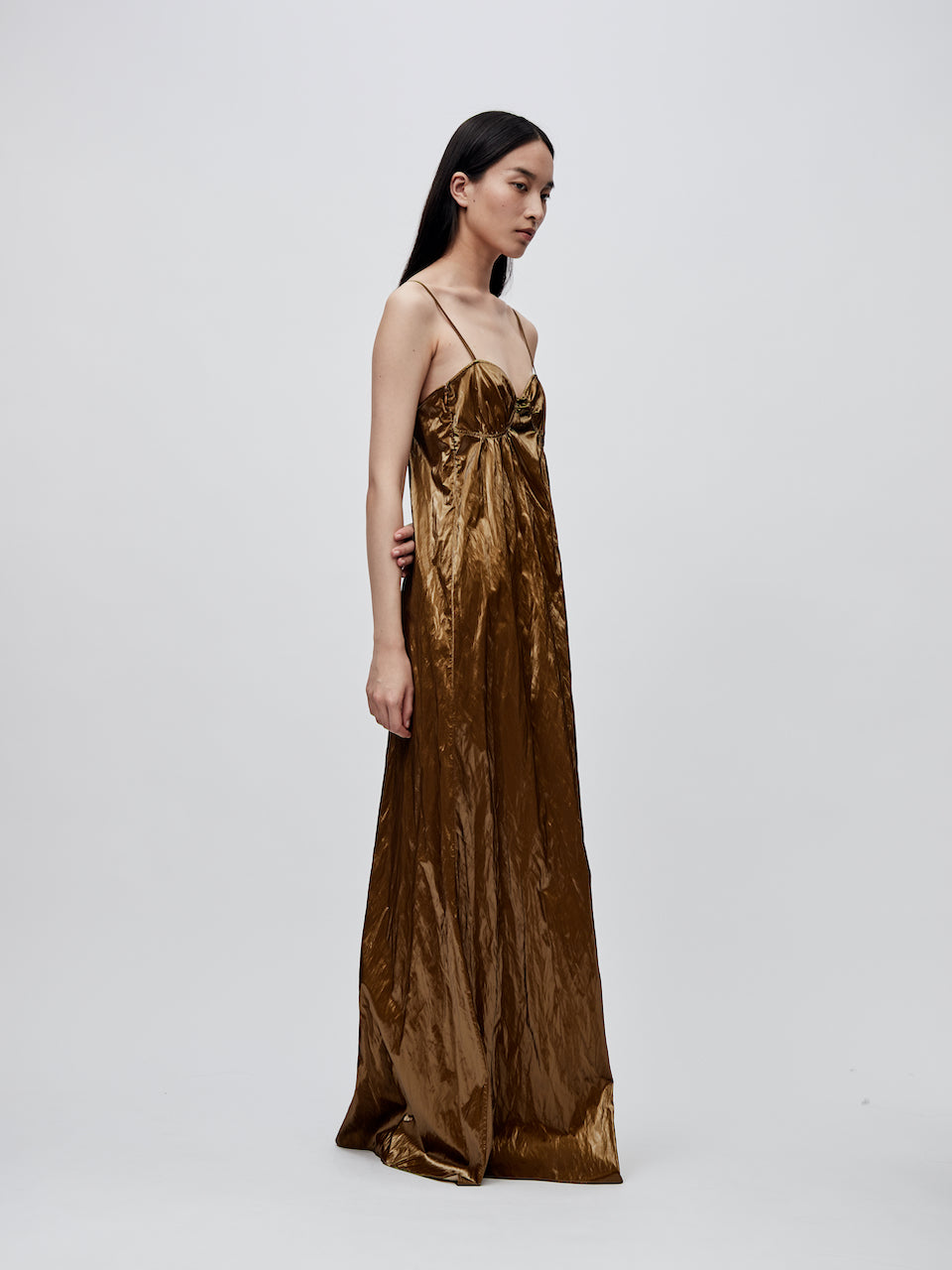 SS24 - SUNSET GOLD  SHELL DRESS