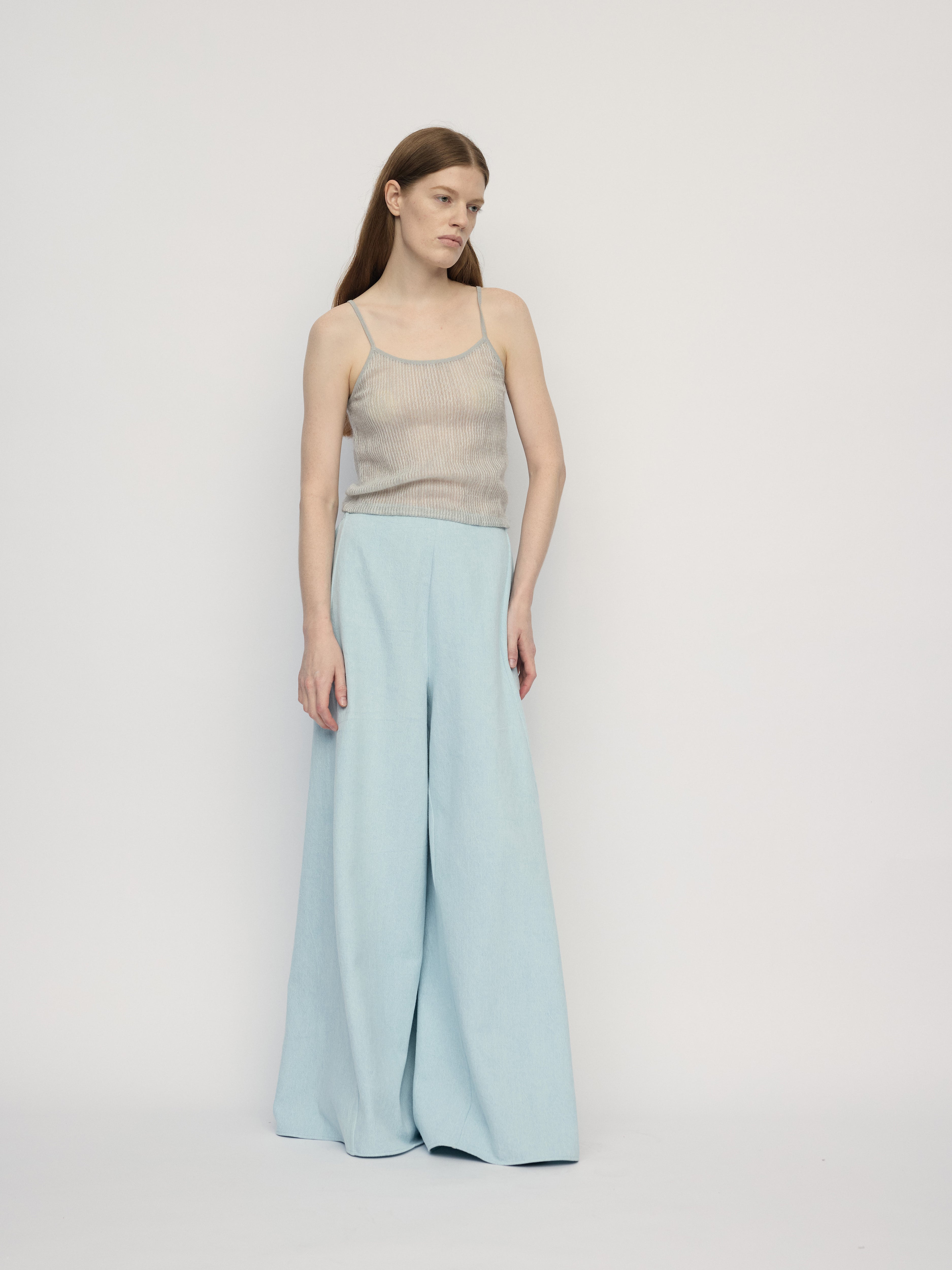 SS26 - GREY STRIPE KEA SLIP TOP