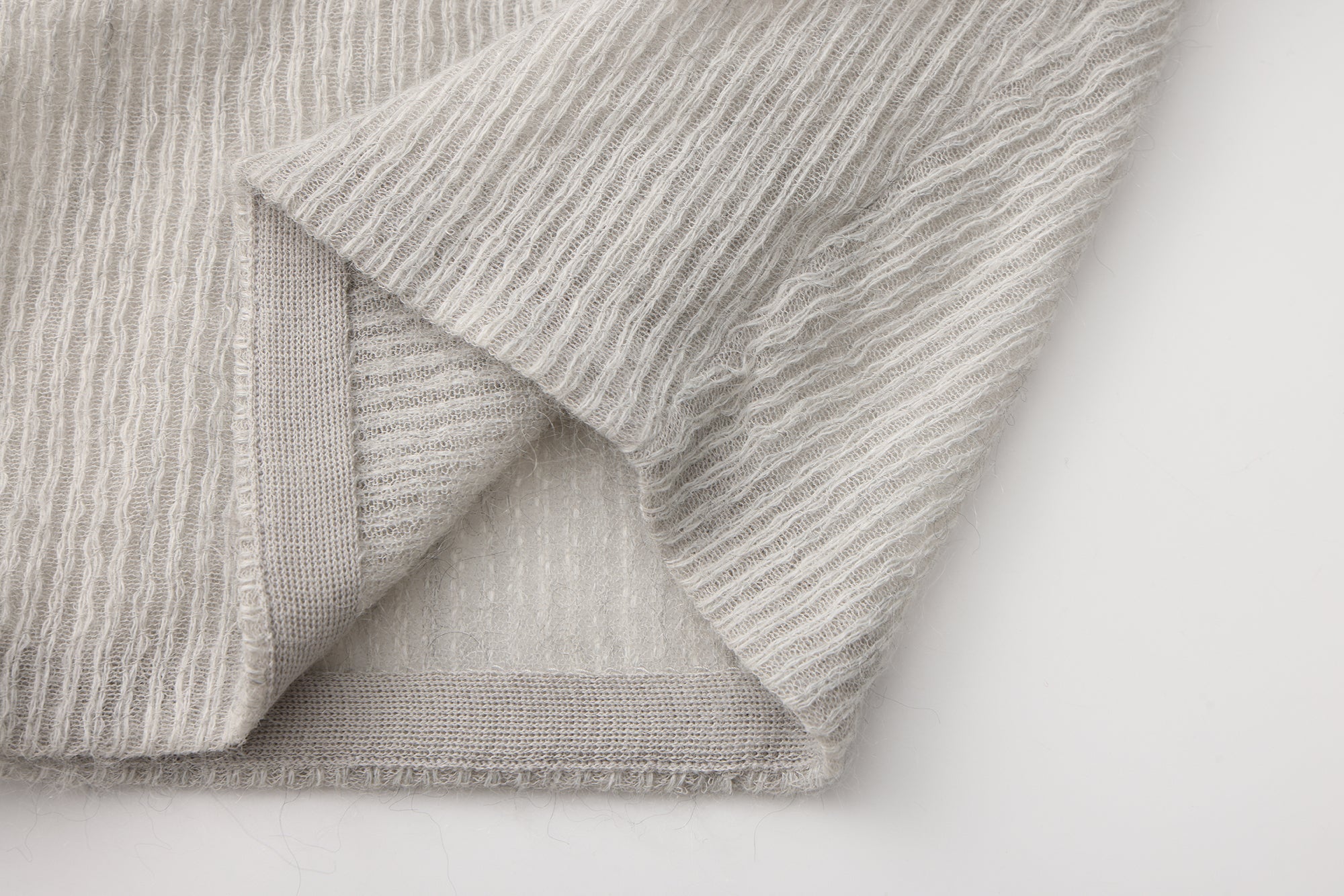 SS26 - GREY STRIPE COCOON SKIRT