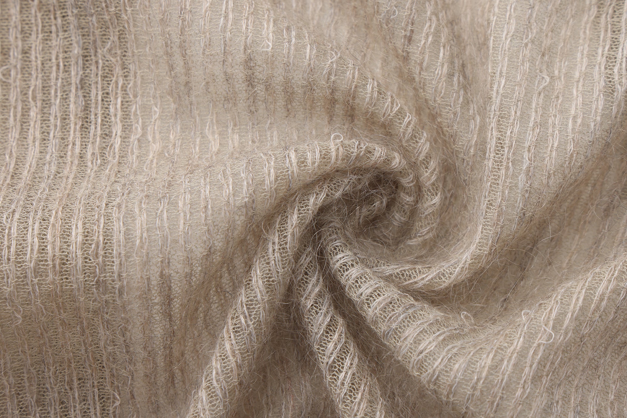 SS26 - CAMEL STRIPE SHORT CARDIGAN