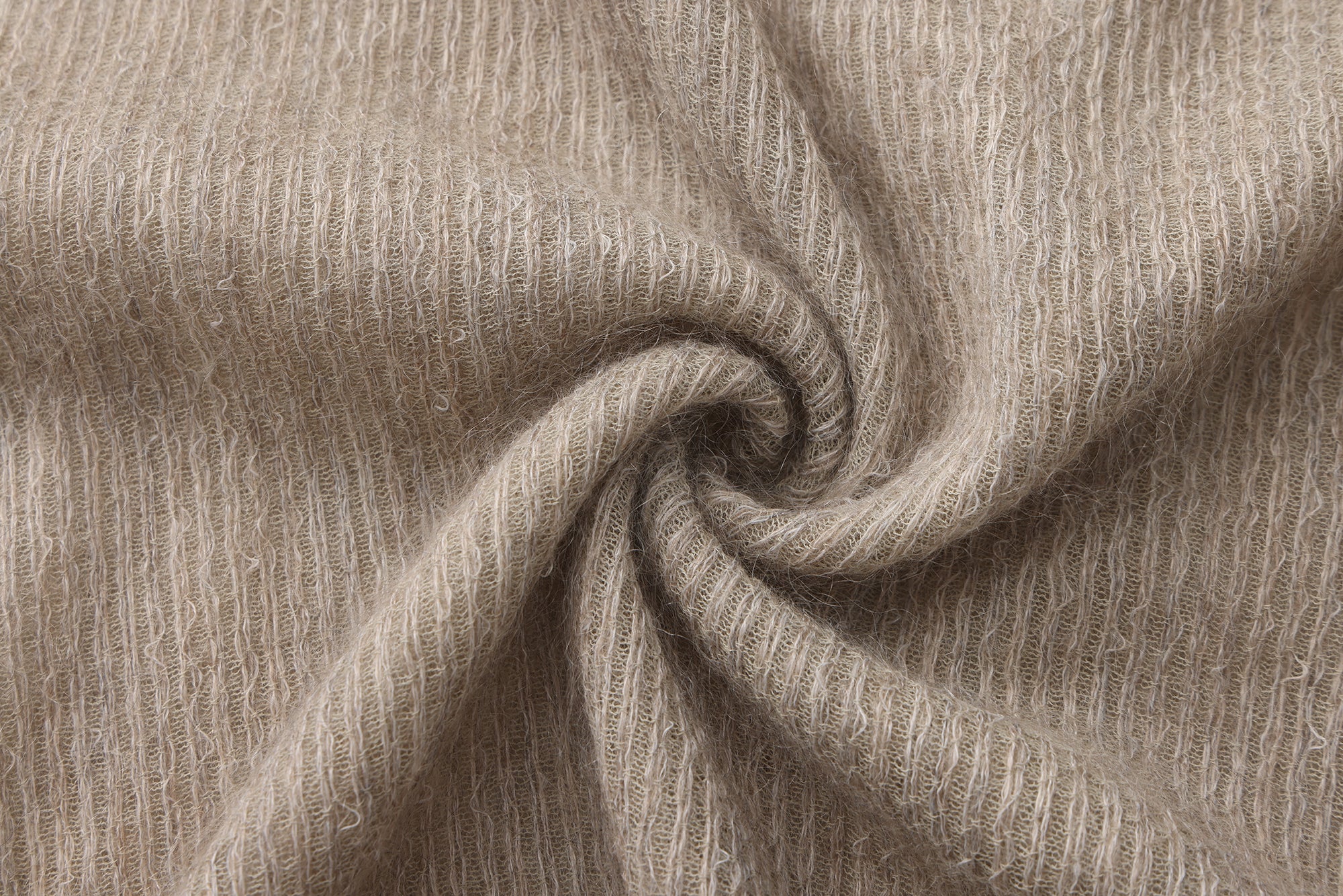 SS26 - CAMEL STRIPE ASSU KNIT TOP