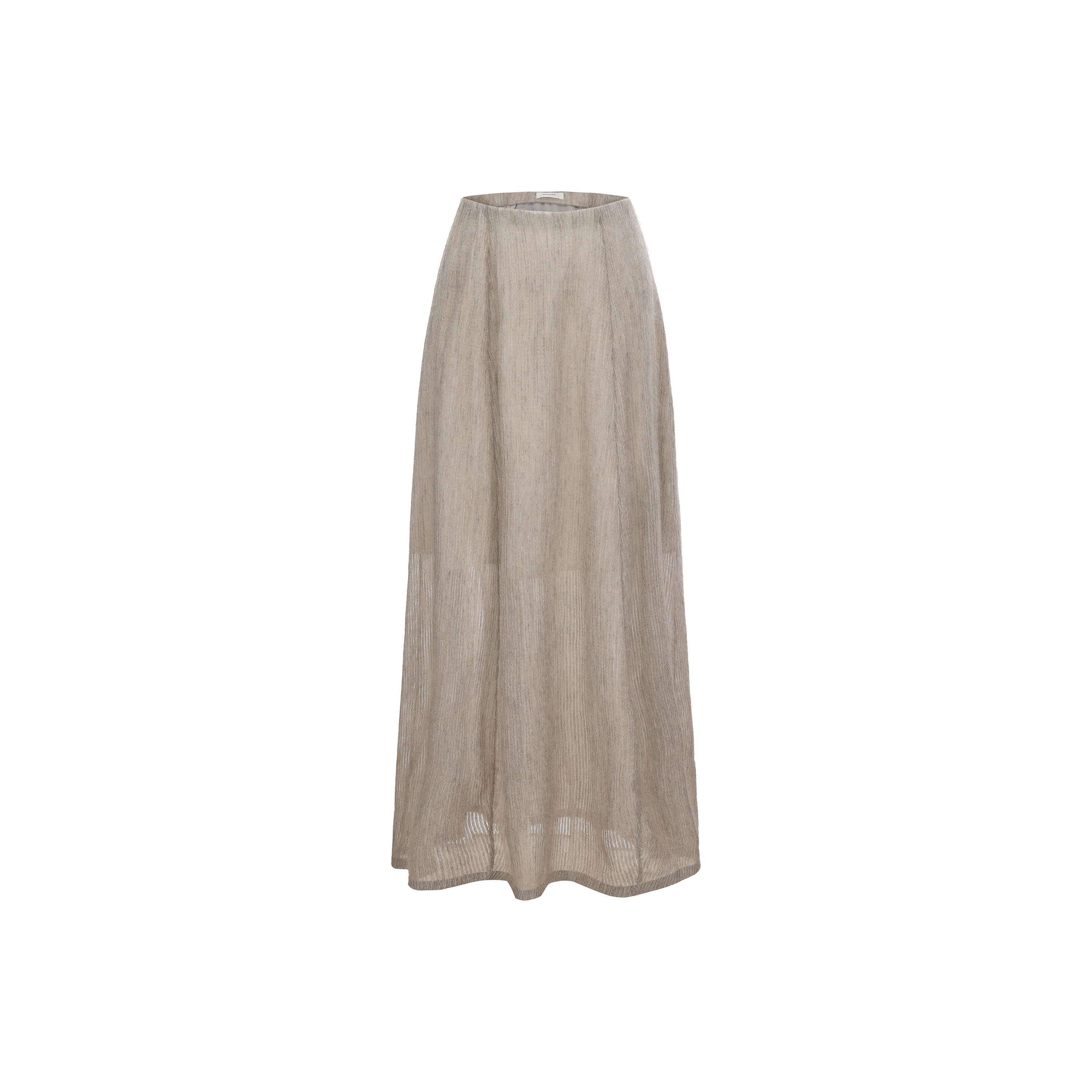 SS26 - CAMEL STRIPE COCOON SKIRT