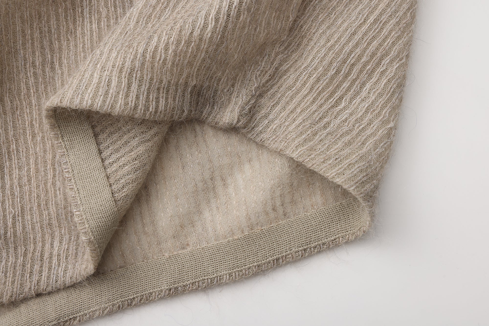 SS26 - CAMEL STRIPE COCOON SKIRT