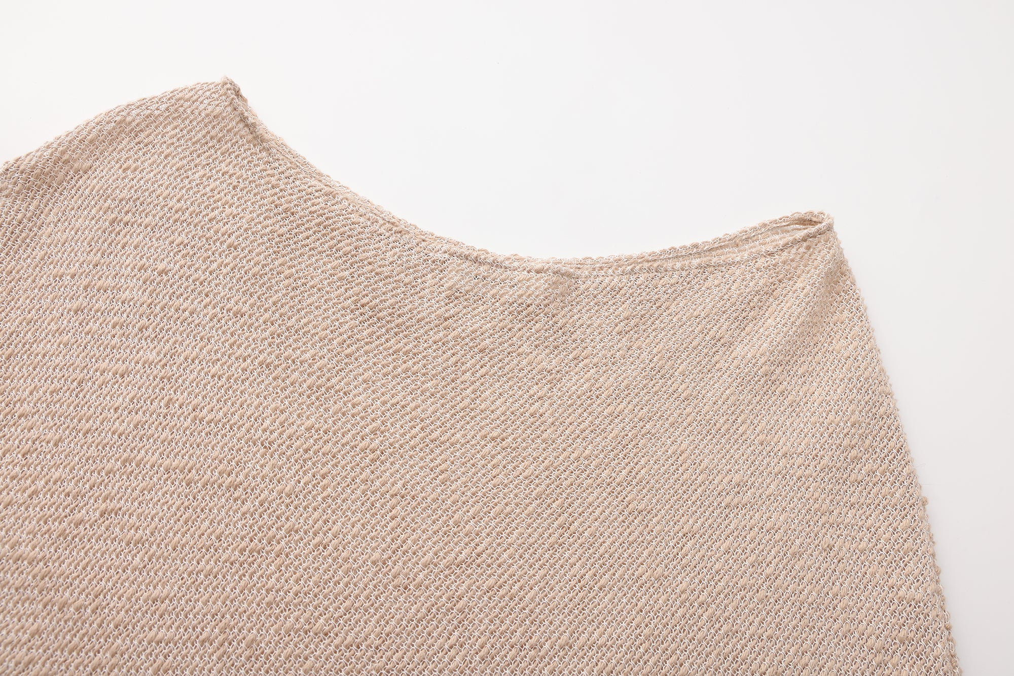 SS26 - BEIGE GOME KNIT TOP