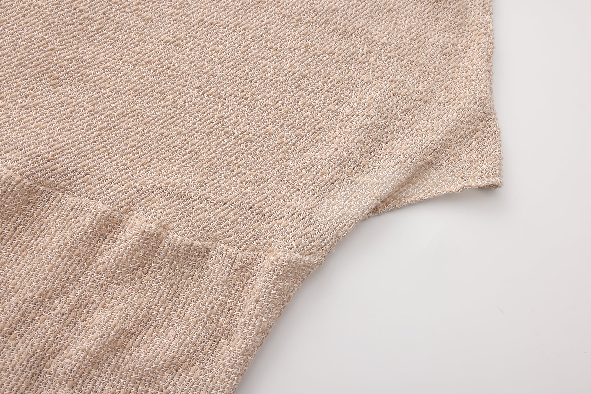 SS26 - BEIGE GOME KNIT TOP