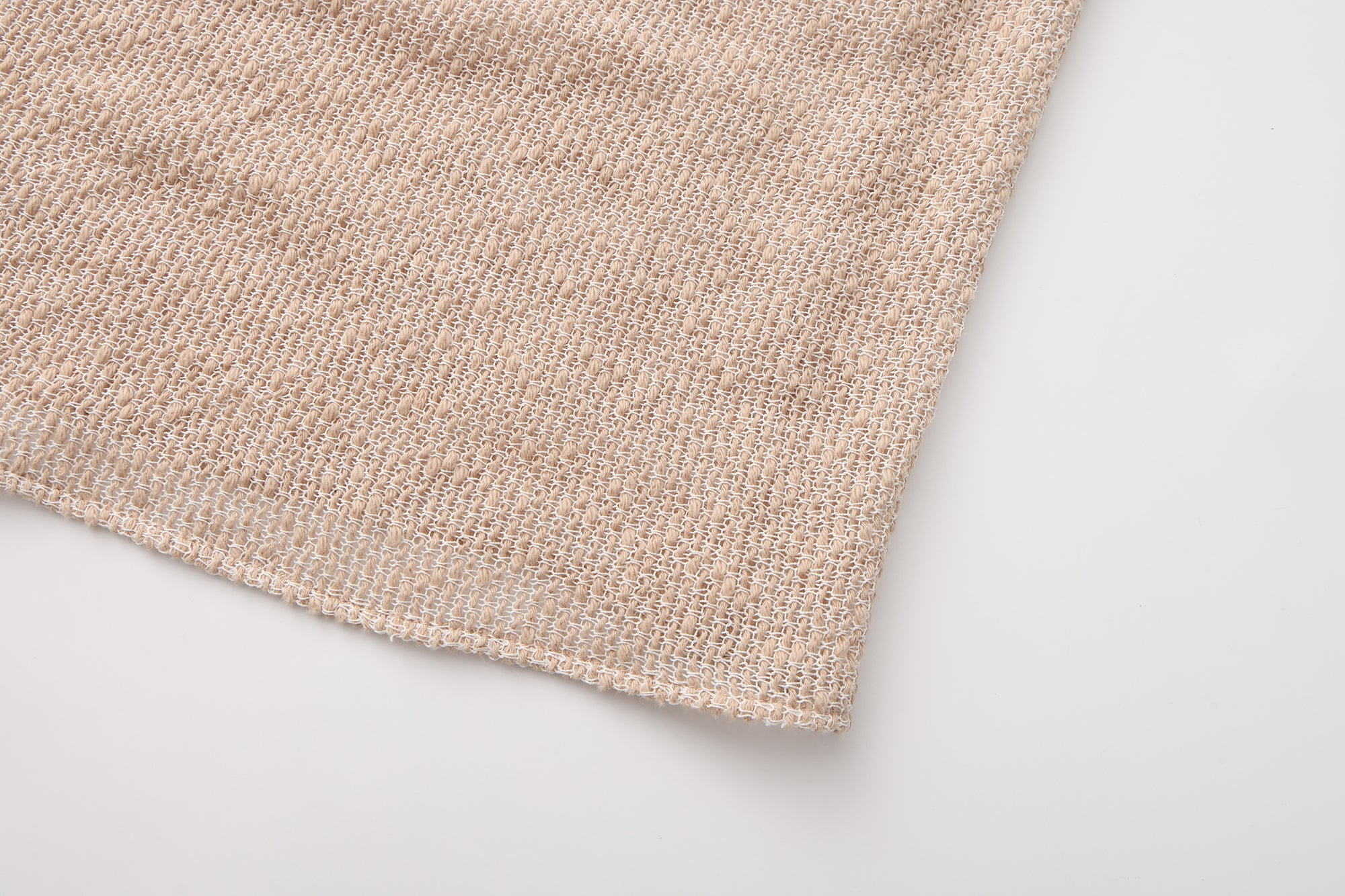 SS26 - BEIGE GOME KNIT TOP