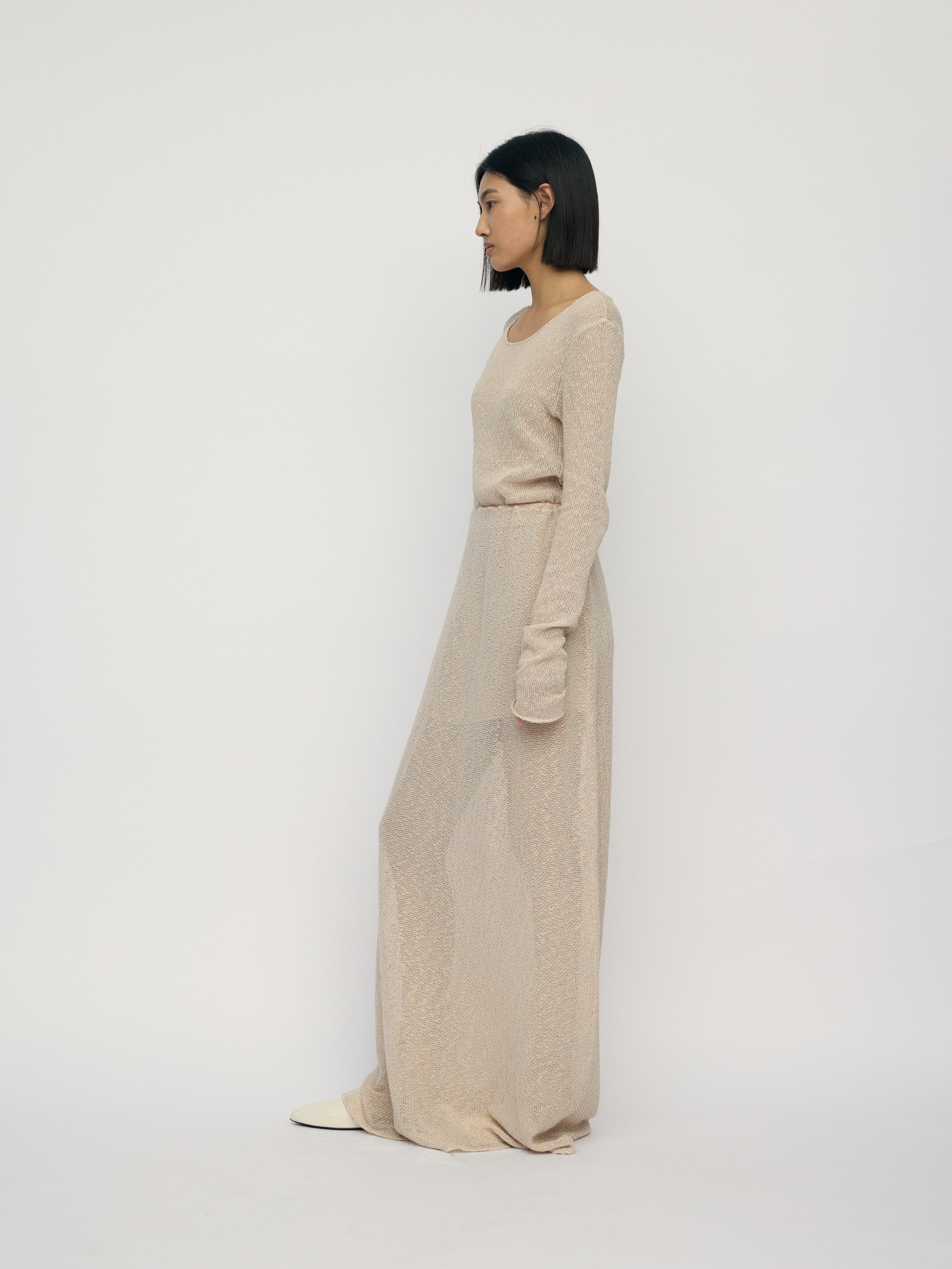 SS26 - BEIGE PENCIL SKIRT