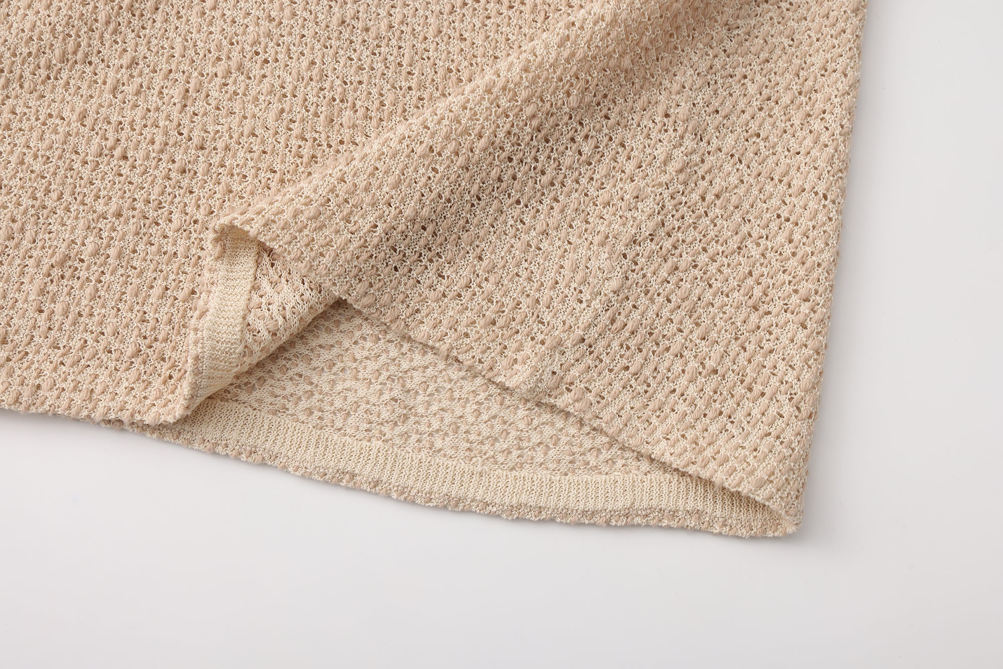 SS26 - BEIGE PAGO KNIT TOP