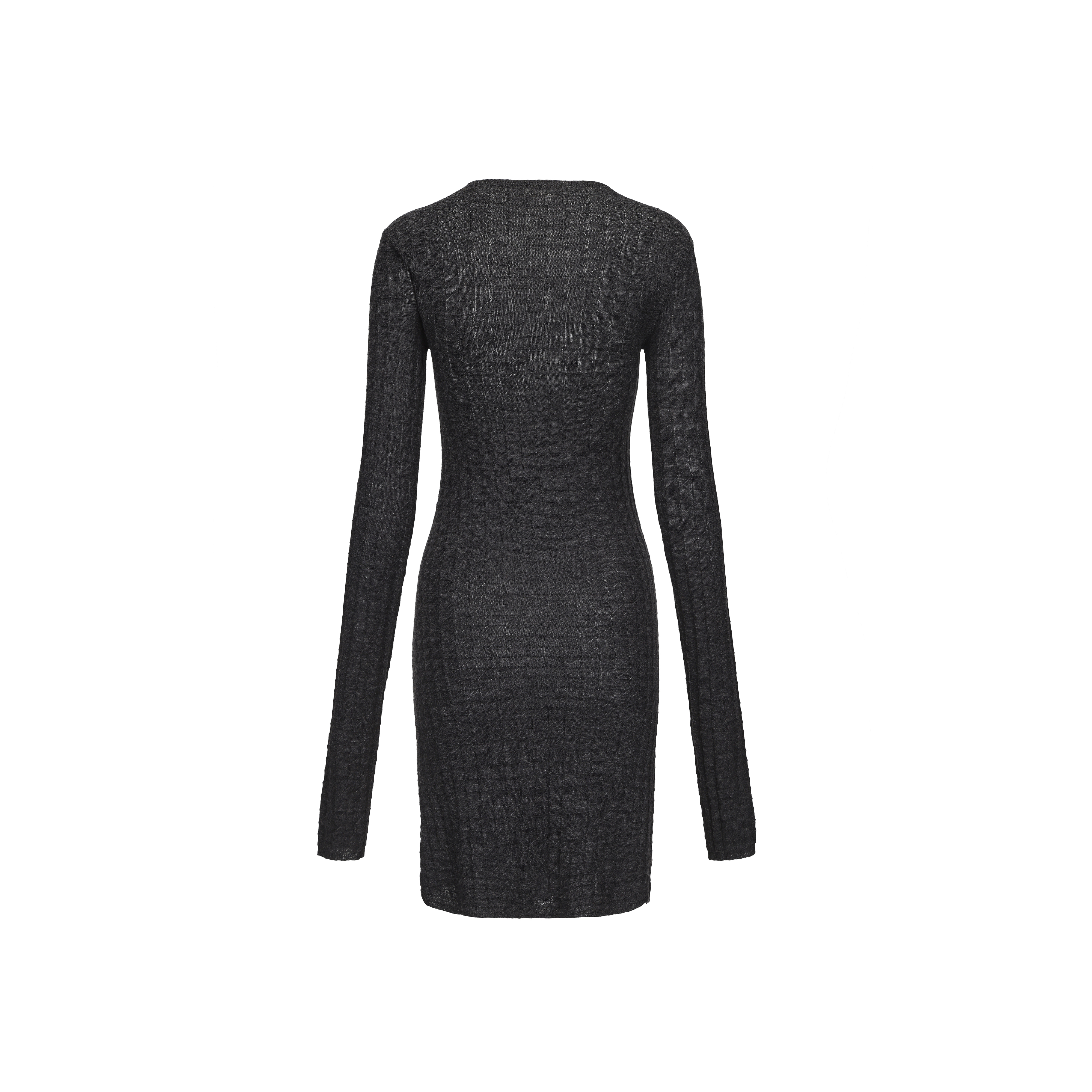 AW24 - CHARCOAL KNIT LIKOMA DRESS