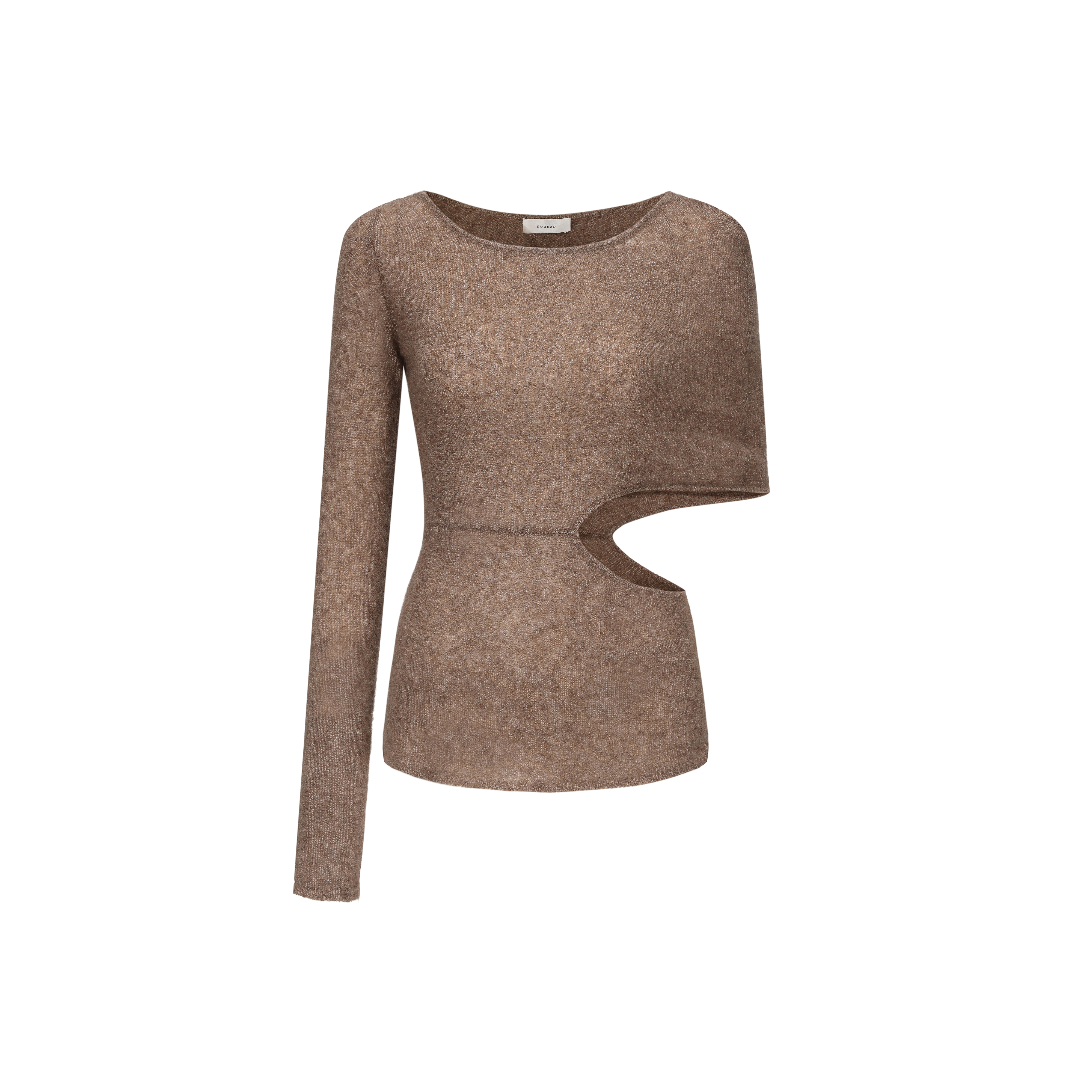 AW24 - BROWN KNIT FLINT TOP