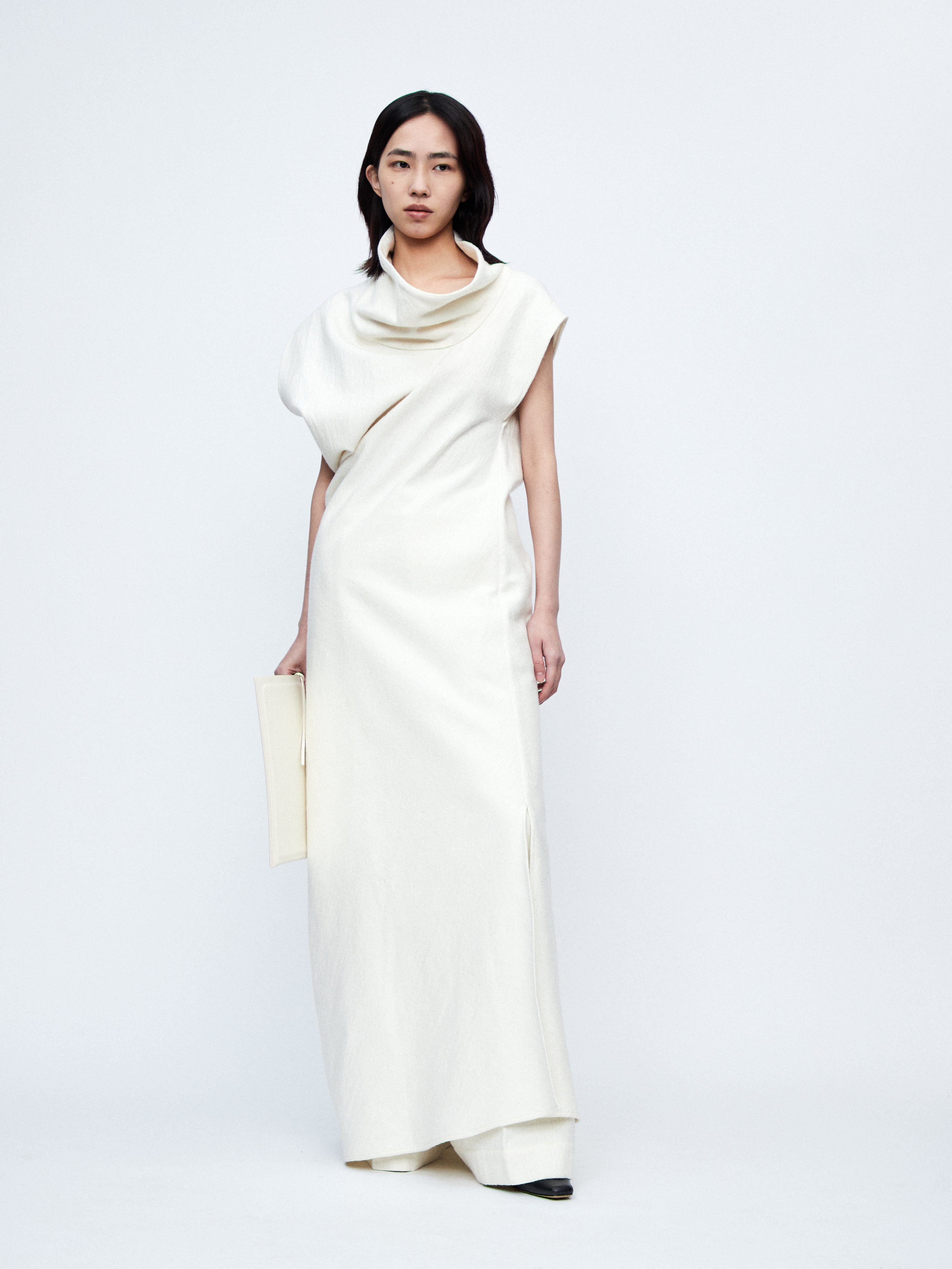AW23 - White Wool Cielo Dress