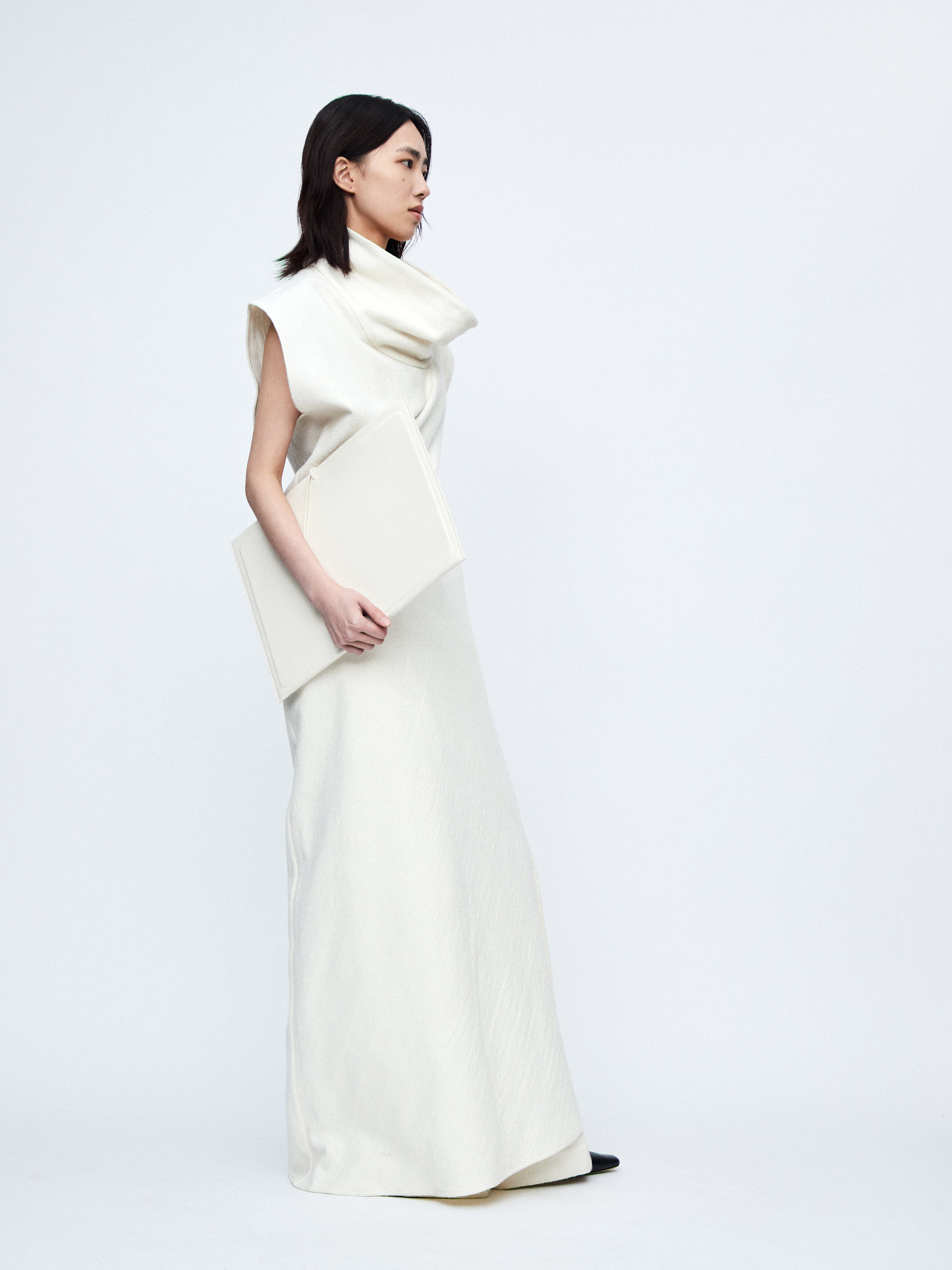 AW23 - White Wool Cielo Dress